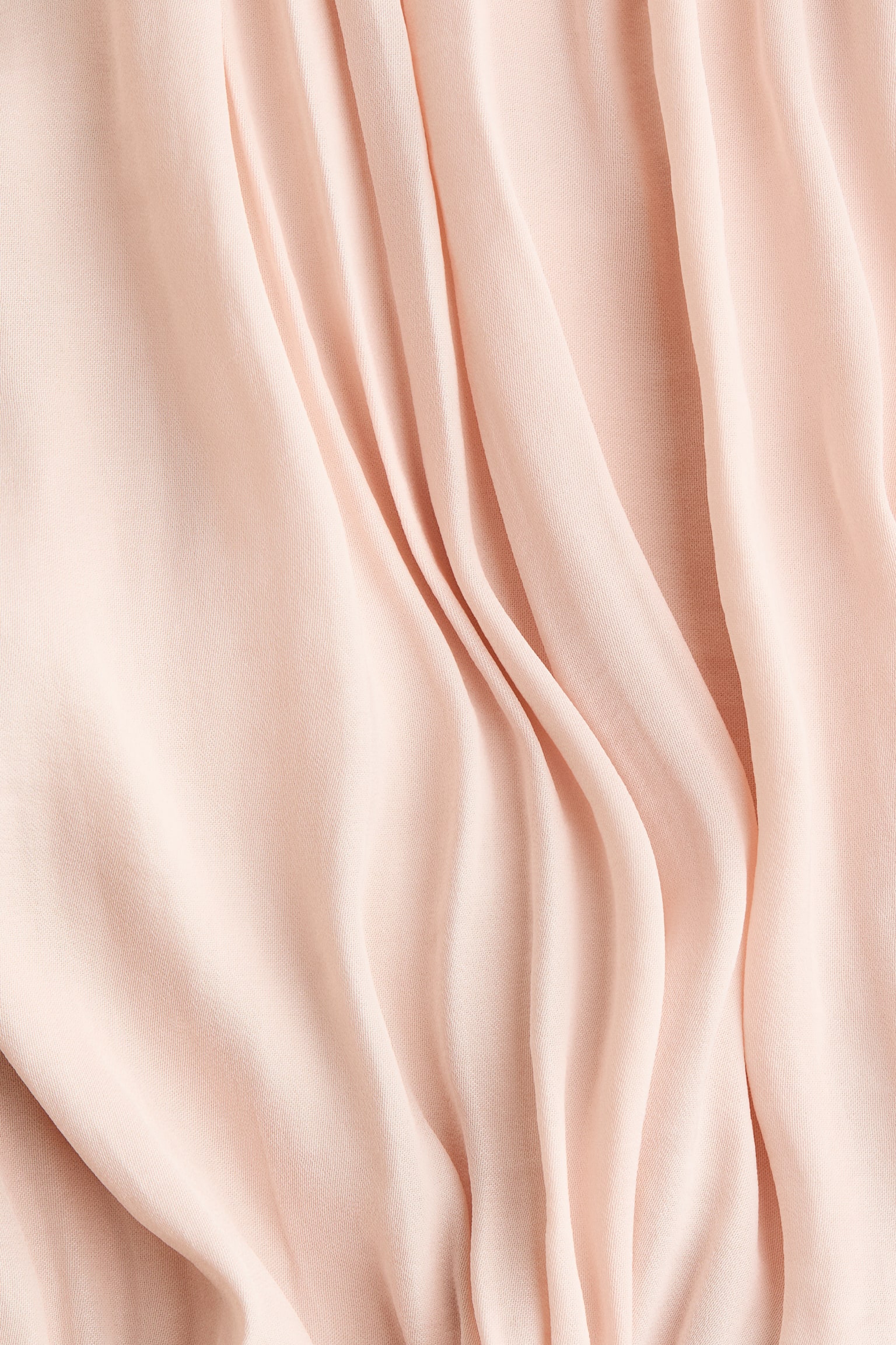 Vestido drapeado com detalhe de nó - Rosa pó/Vermelho ferrugem - 2