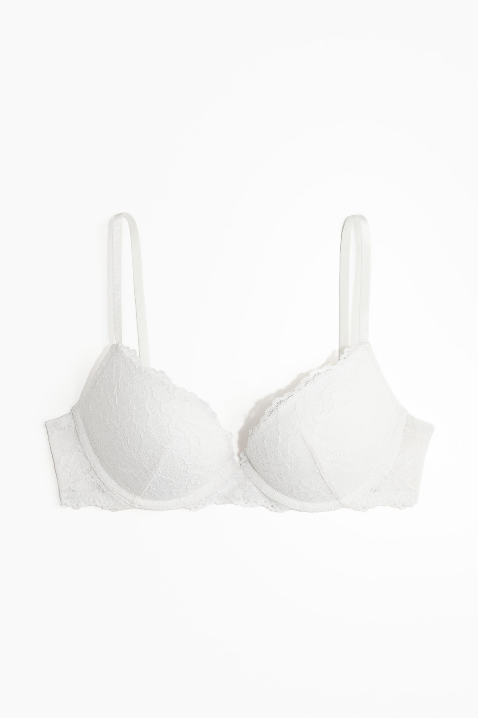 Lace super push-up bra - White/Light blue/Black/Powder pink - 1