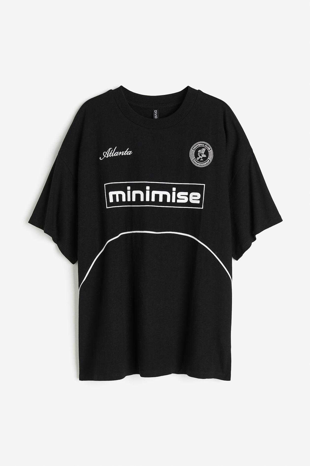 Oversized Motif-detail T-shirt