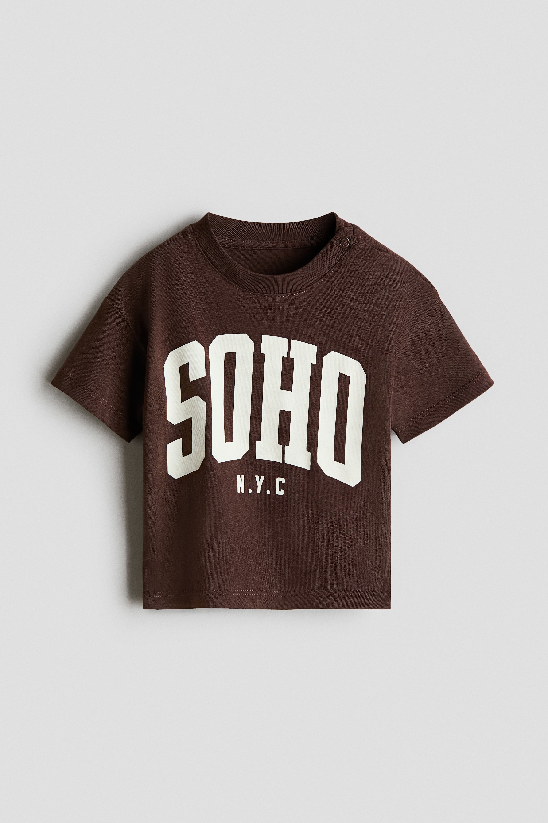 Printed cotton T-shirt - Dark brown/SoHo/Cream/Venice/White/Car/Cream/Vehicles/Navy blue/Harbour/Light khaki green/Dinosaurs/Dark red/New York/White/Dinosaurs/White/Time To Explore/Dark grey/Pacific/Light blue/Grey striped/Light blue/Cars/Light blue/Miami/Light green/Game Time