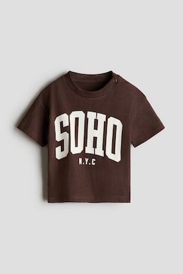 T-shirt i bomull med tryck