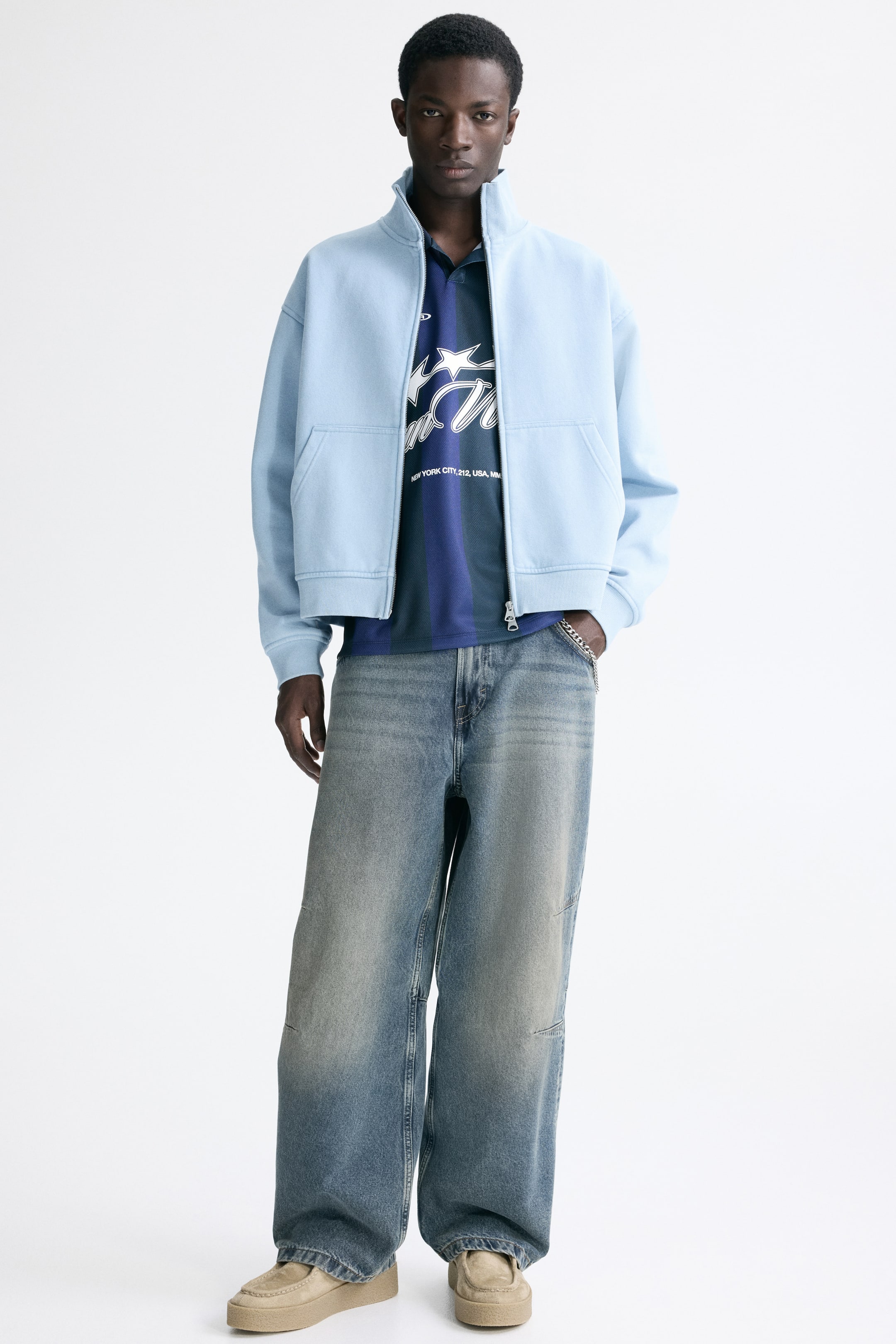 Grotere afbeelding bekijken: Boxy vest - Loose Fit - Lichtblauw - HEREN | H&M NL 1