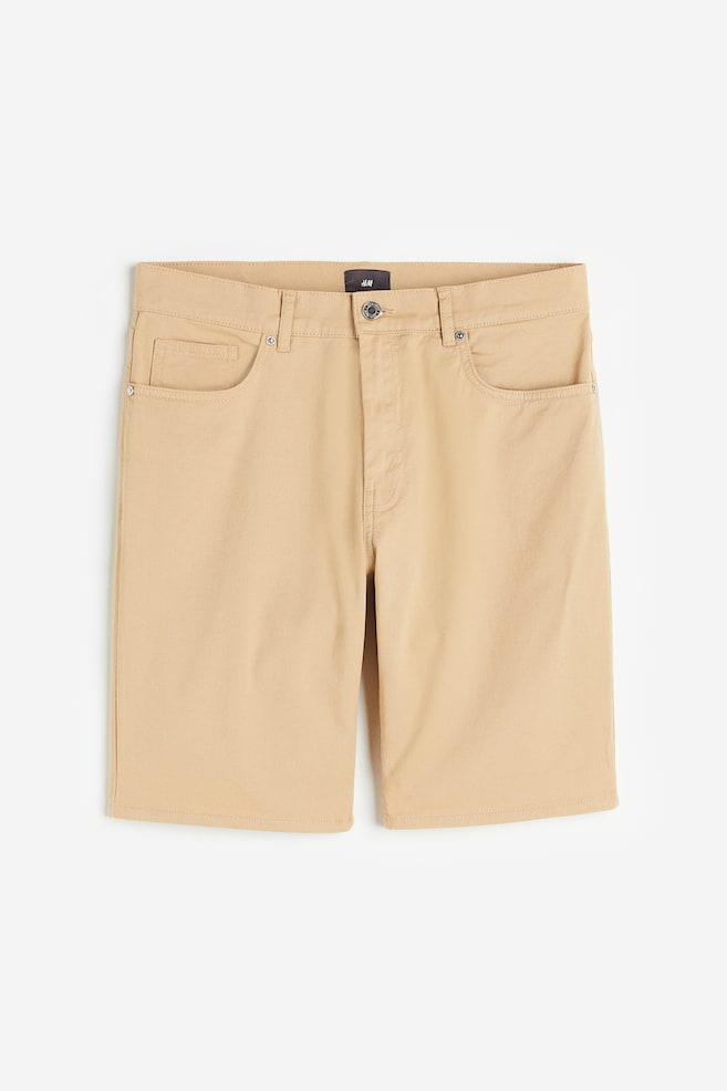 Shorts i bomuldstwill Slim Fit - Beige/Sort/Mørkegrå/Hvid/dc/dc/dc - 2