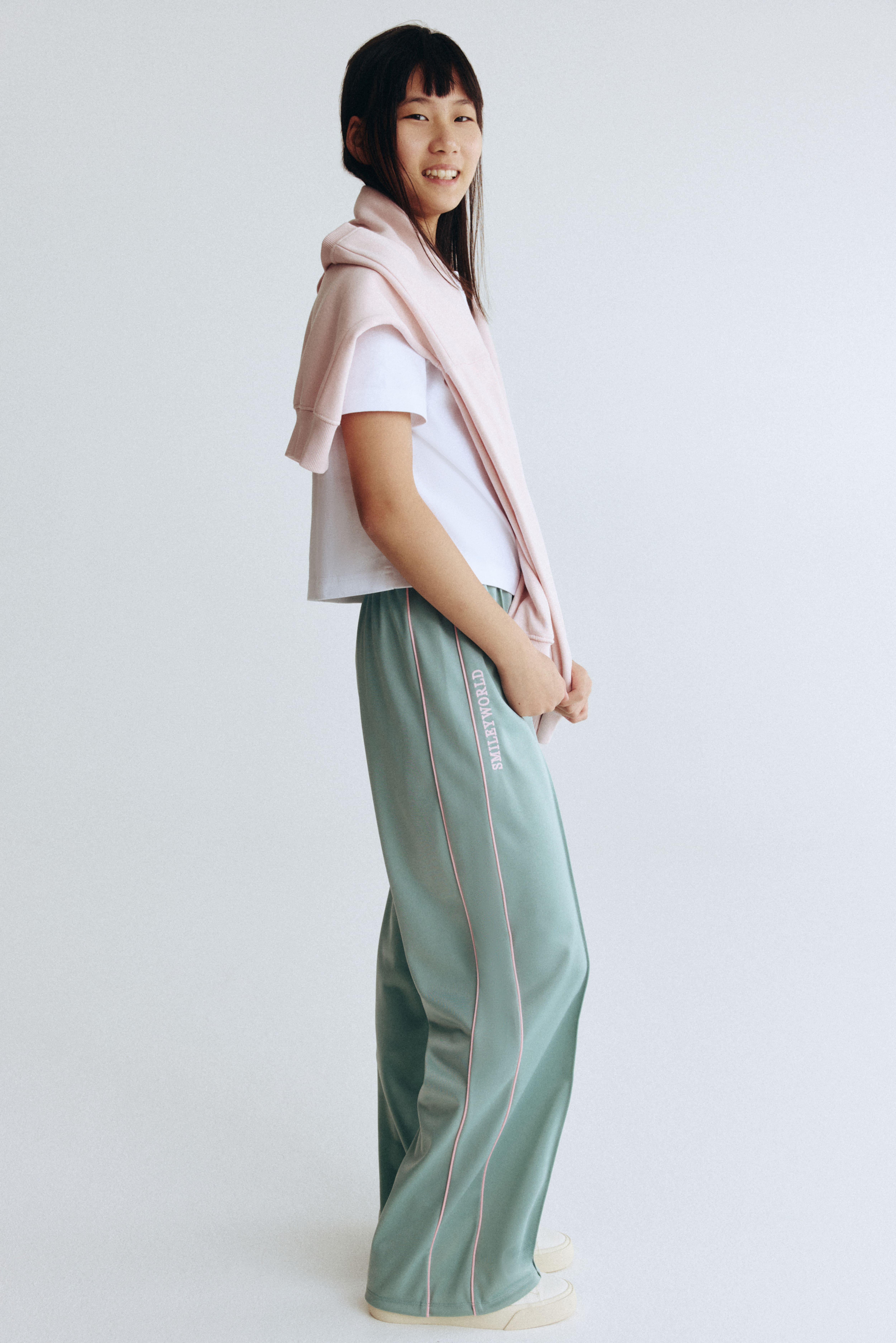 Wide-Leg Track Pants
