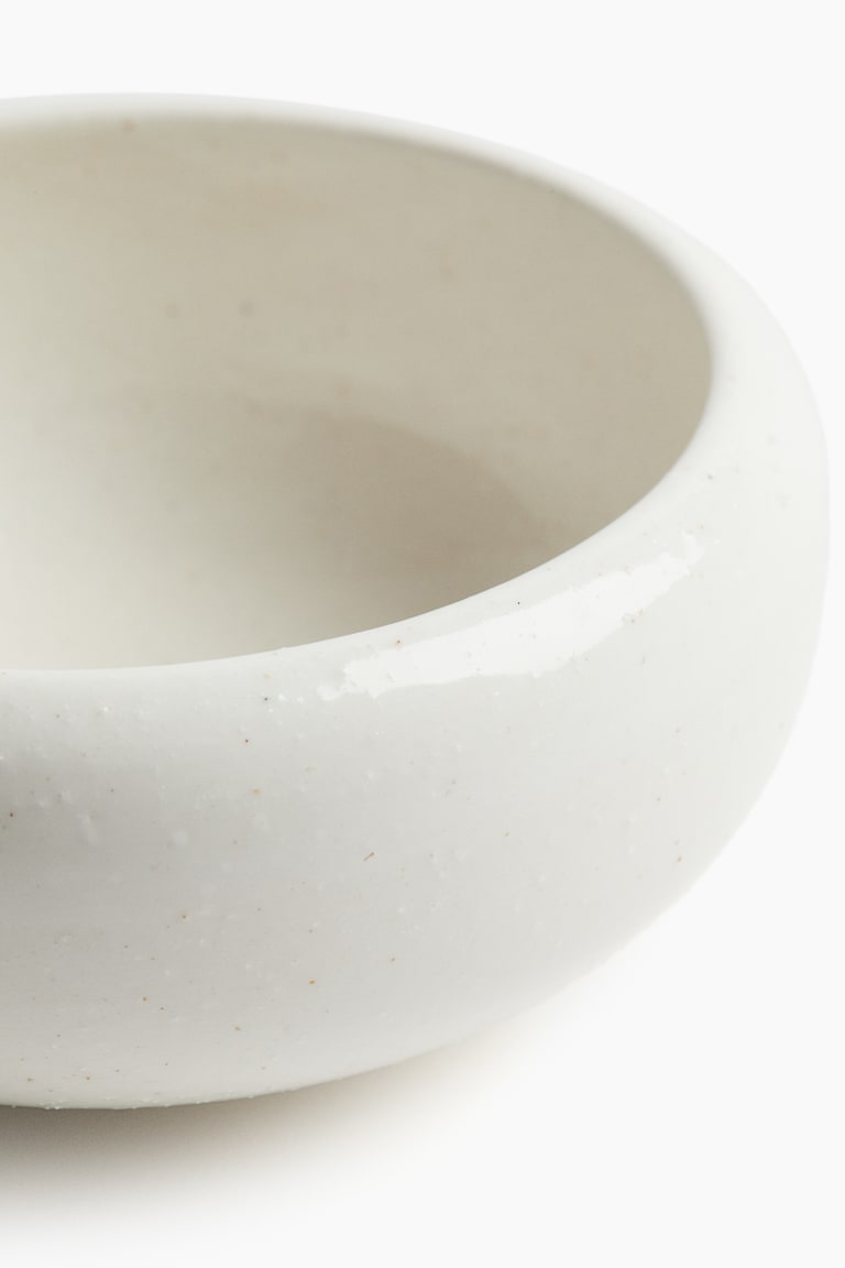 Small Stoneware Bowl - White - Home All H&M US
