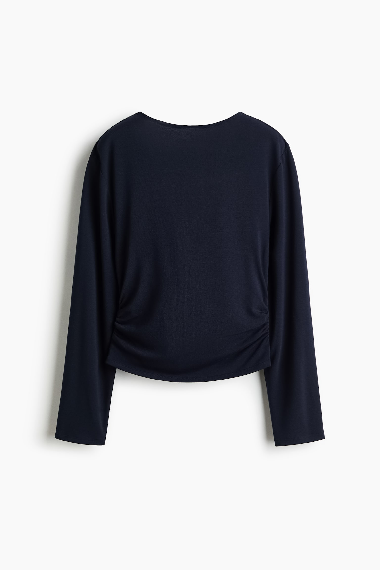 Top de punto con espalda drapeada - Navy blue/Negro