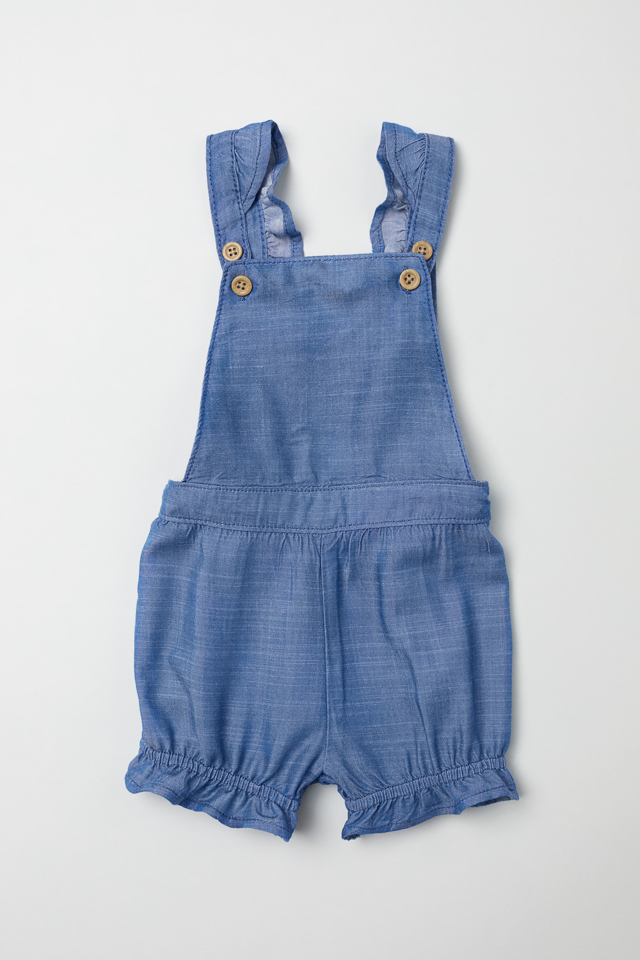 Zobrazit větší obrázek: Šortky s laclem - Modrá - DĚTI | H&M CZ 1