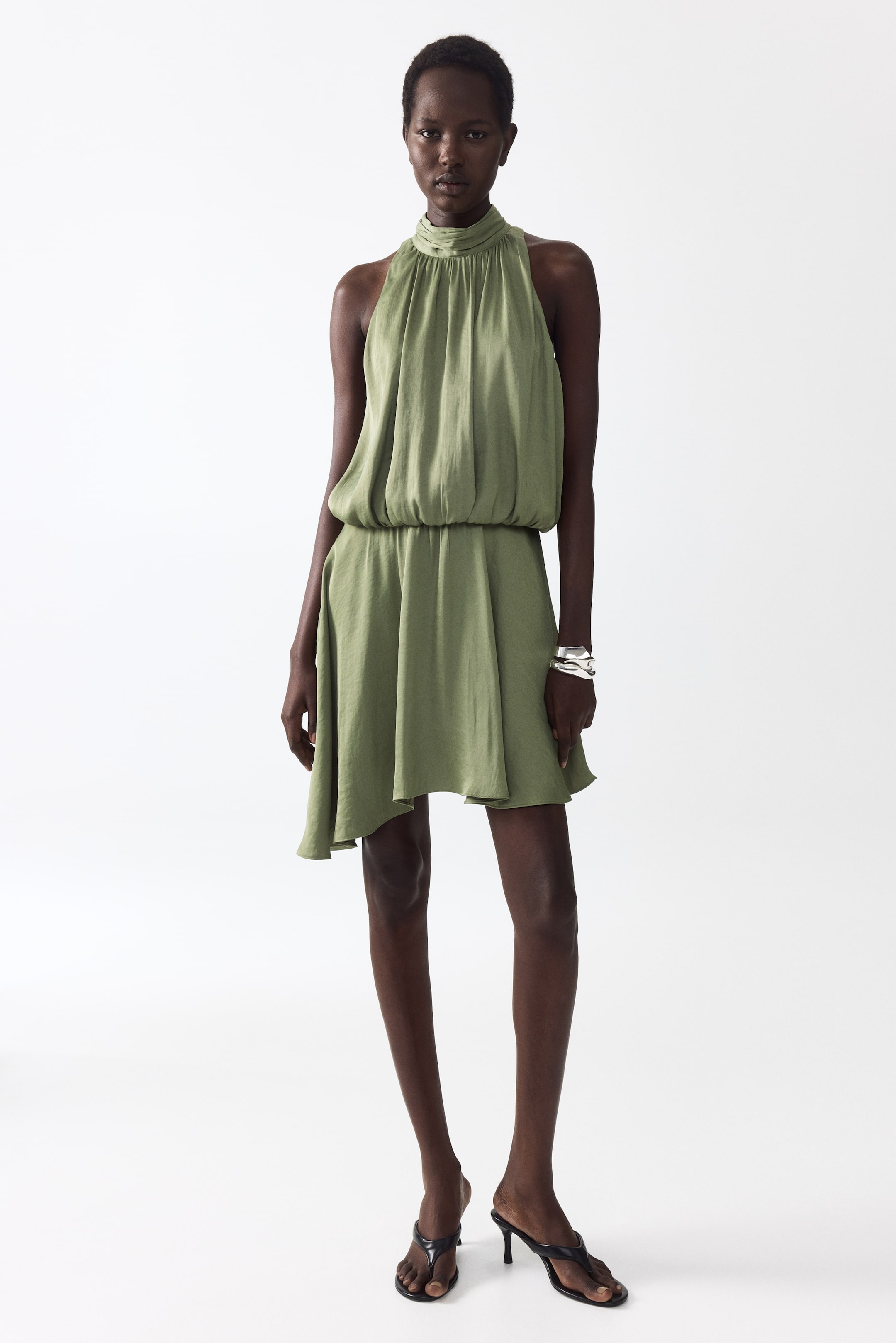 Dress with Asymmetric Skirt