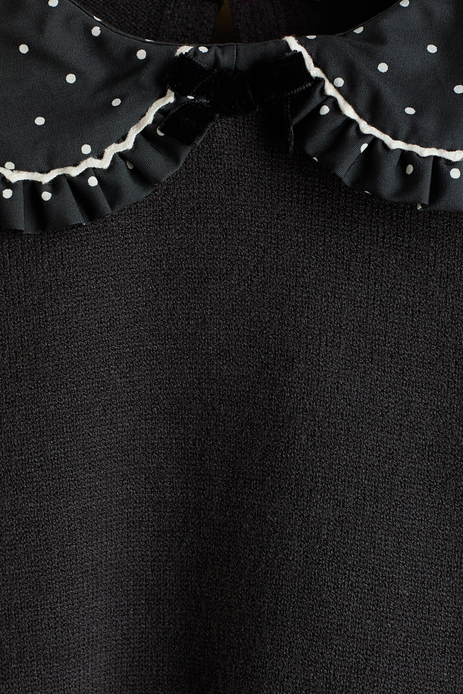 Детский свитер H&M Sweater with Peter Pan Collar, цвет: Угольный серый — фото 2