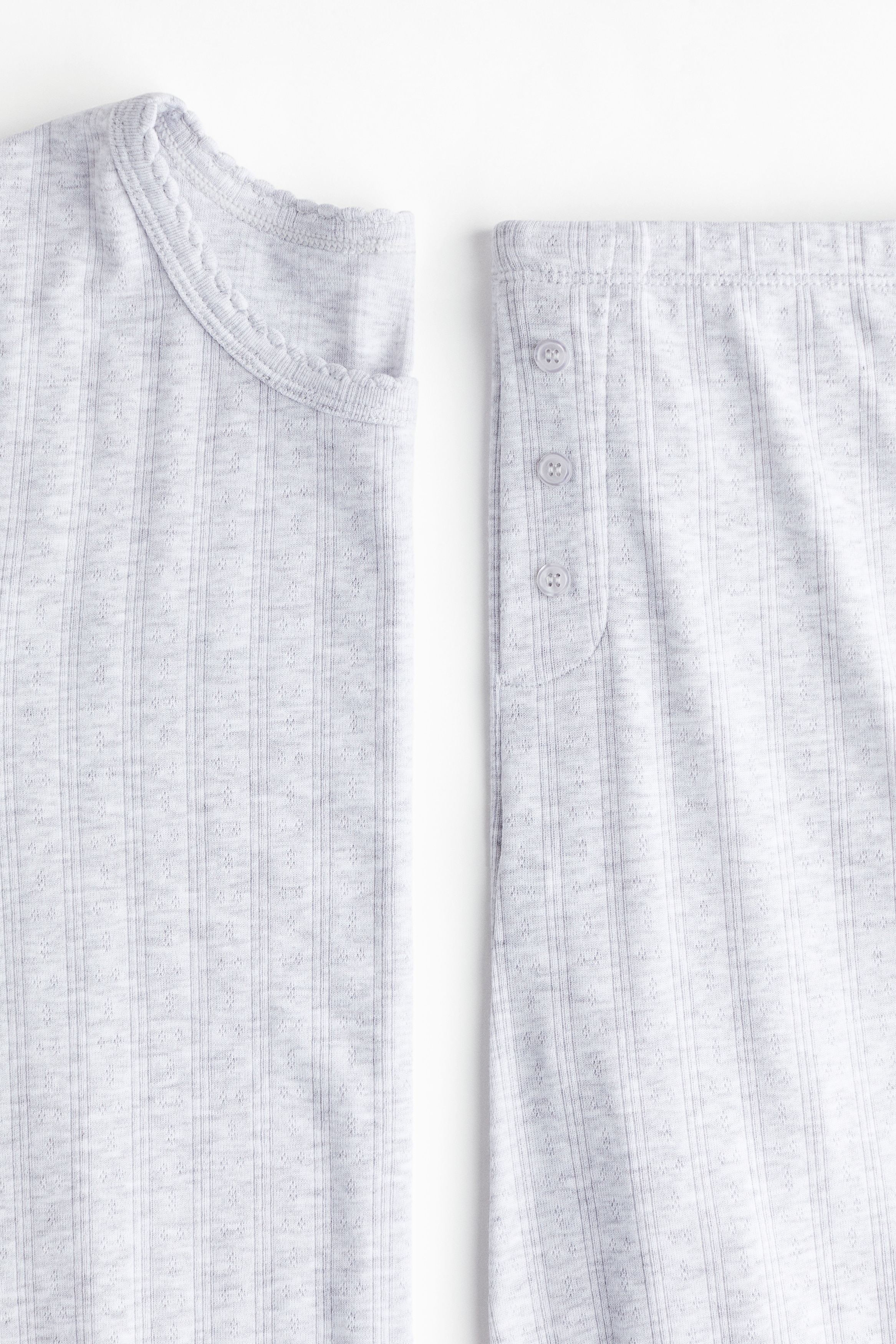 Pointelle jersey pyjamas