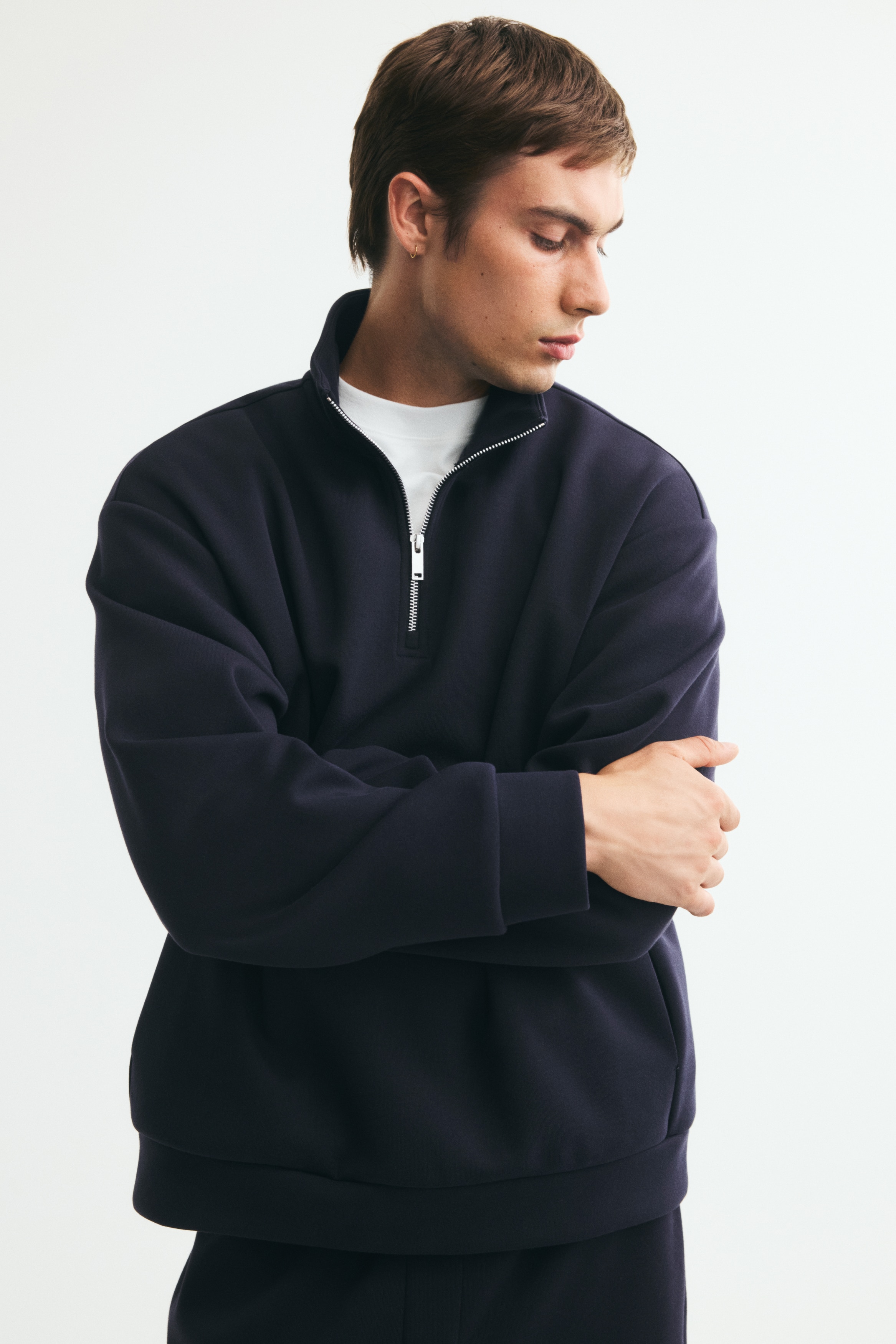 Sweat Relaxed Fit avec col zippéModèle