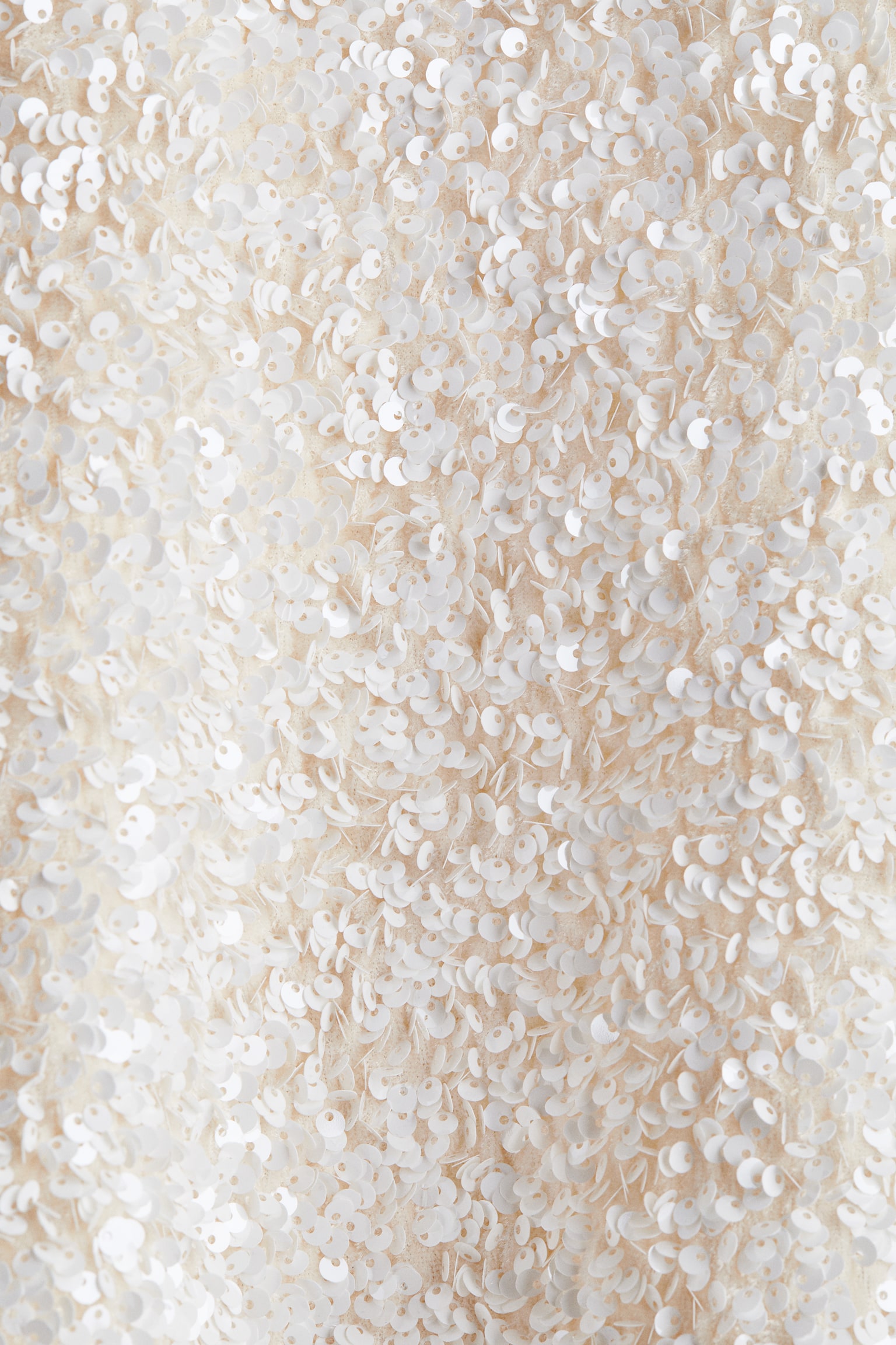 חולצה עם פאייטים - לבן - 5