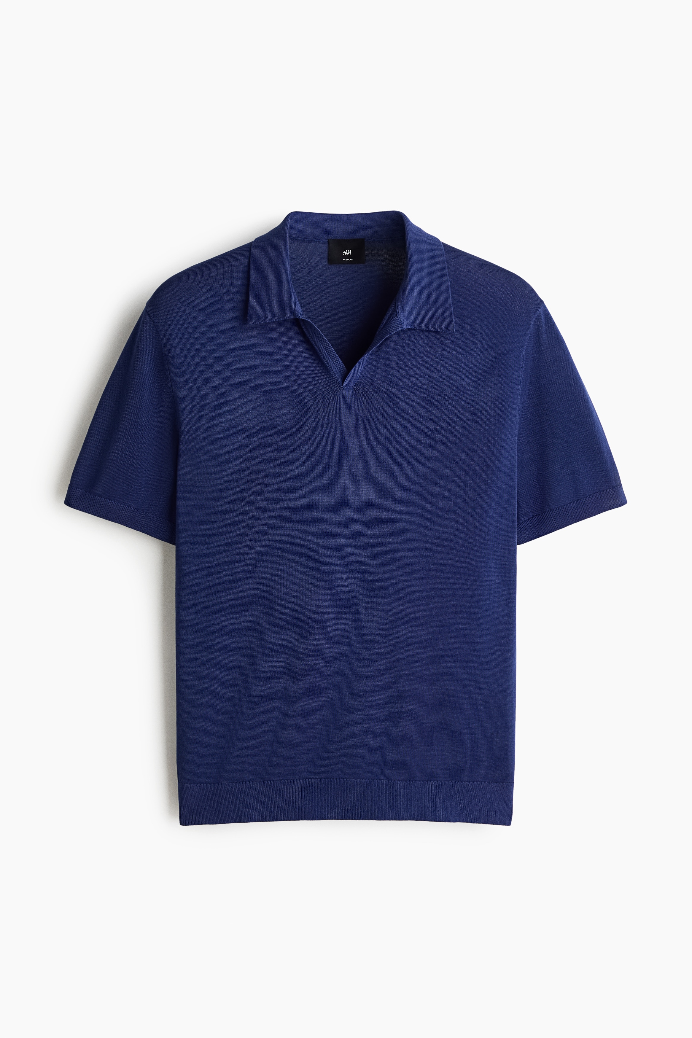 Regular Fit V-neck polo shirt - Dark blue/Dark brown/Green/Beige