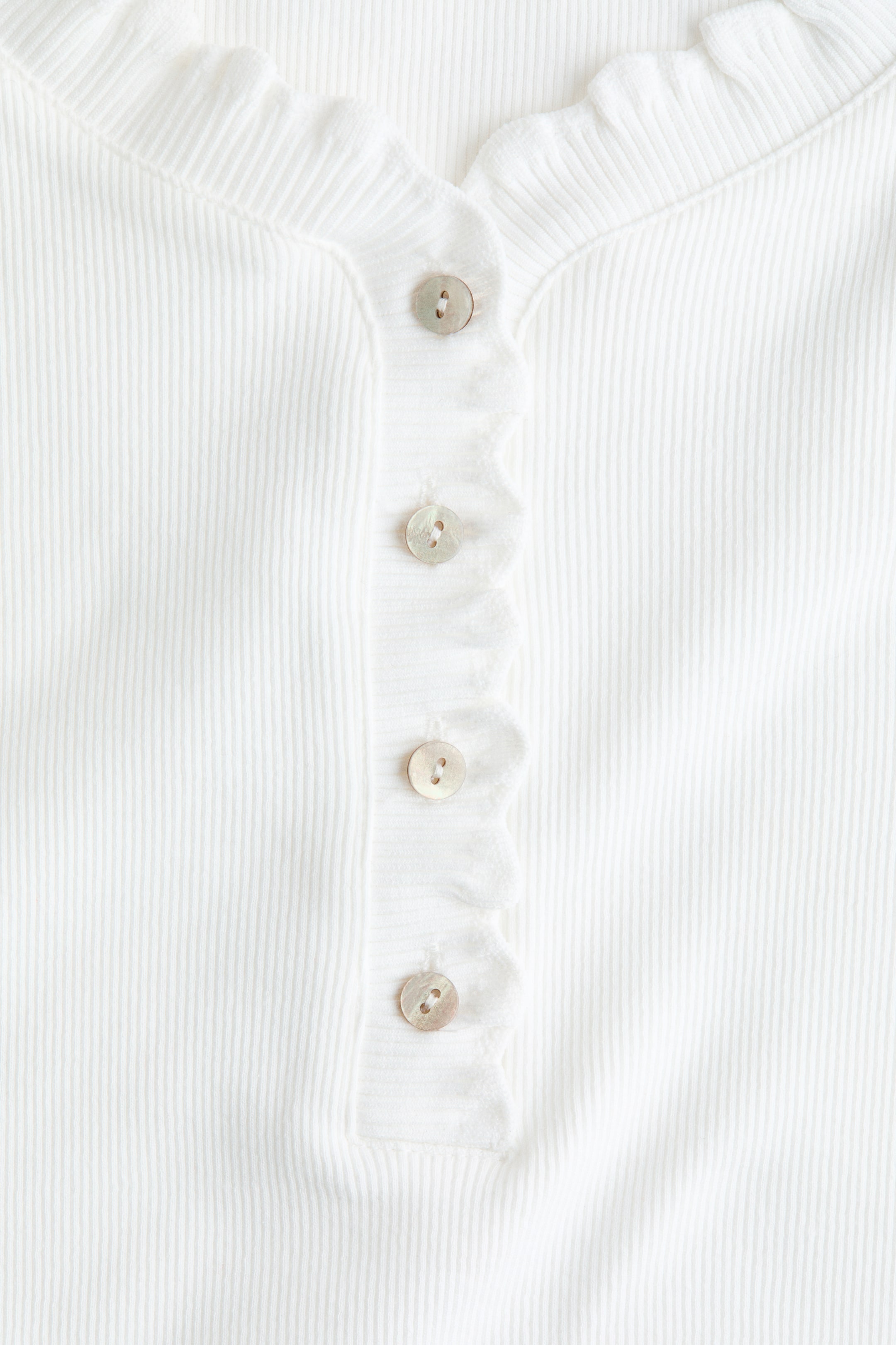 Overlocked Jersey Top