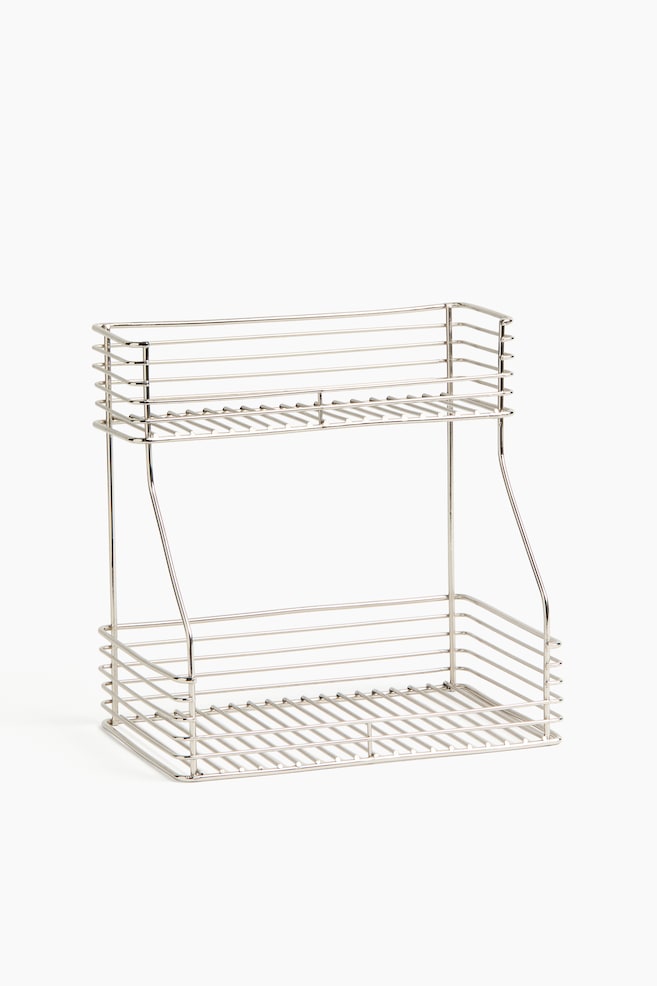 Stainless Steel Shelving Unit - Silver-colored - 1