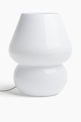Stor bordslampa i glas
