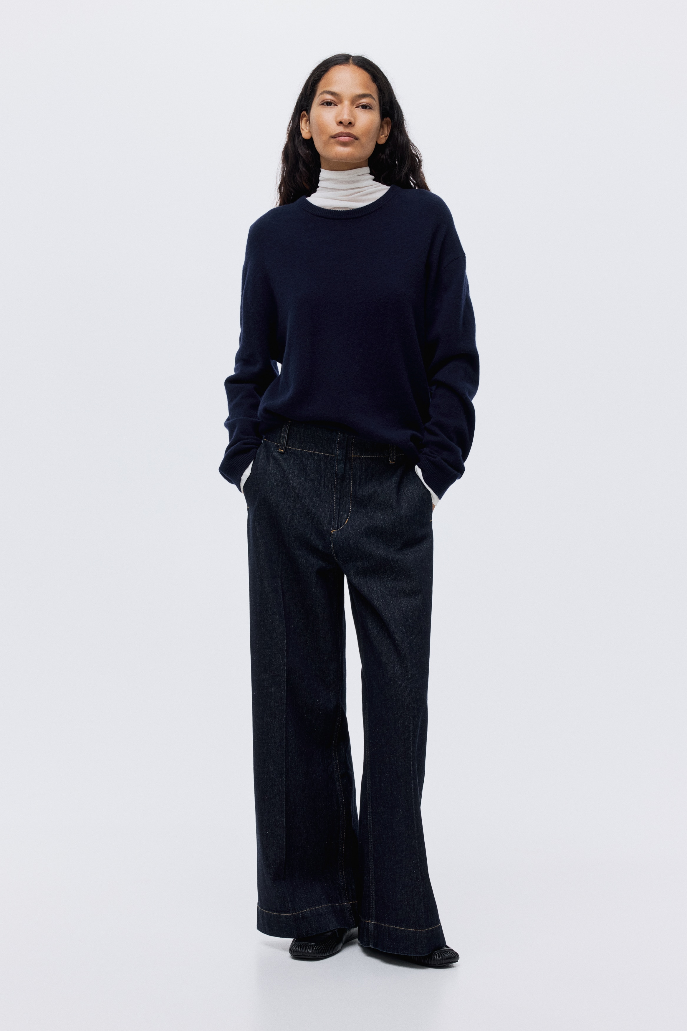 Wide High Jeans
