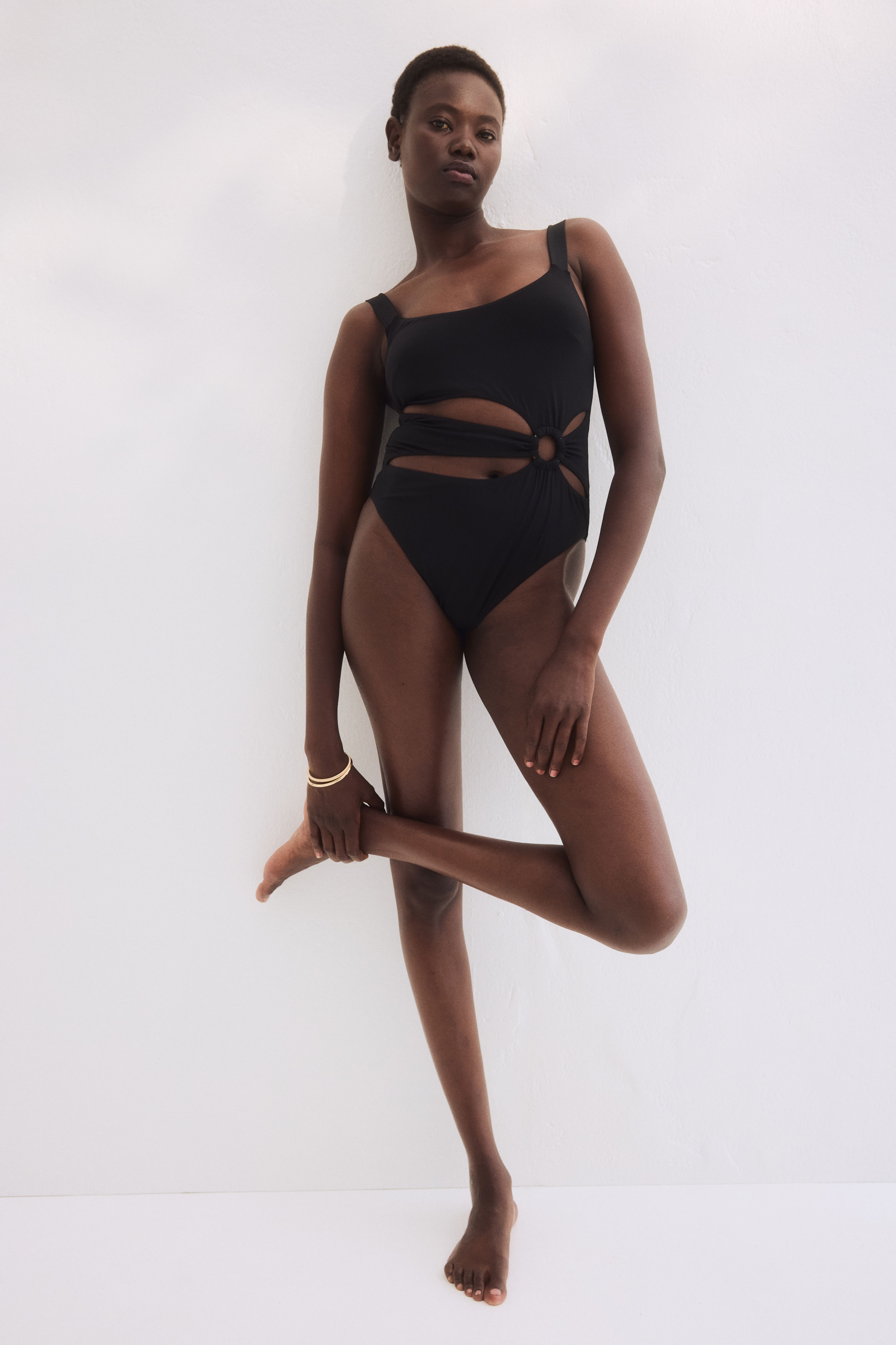 Costume de bain coussiné échancré