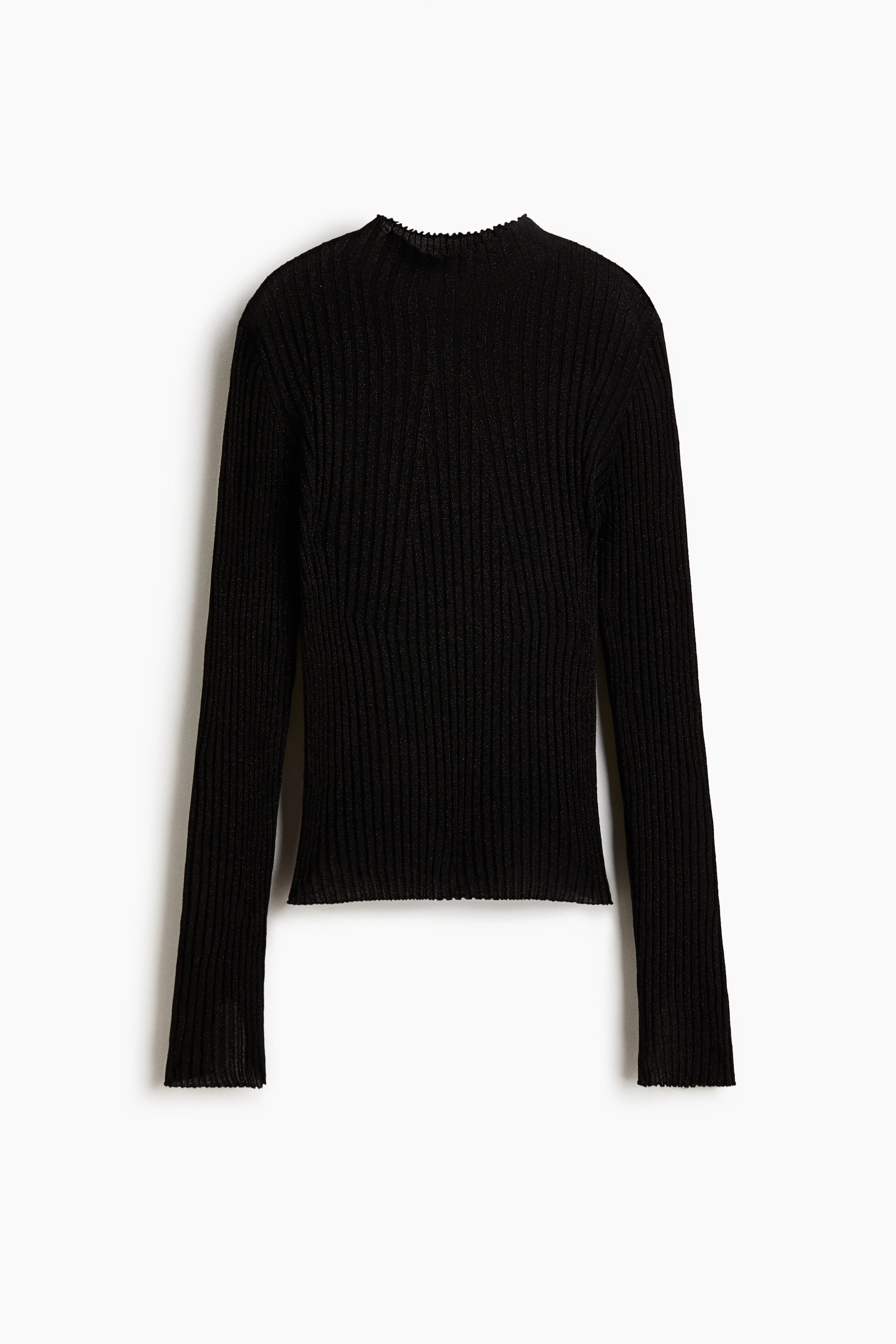 Csillámló magas nyakú felső - Fekete/Rózsaszín/Sötétbarna