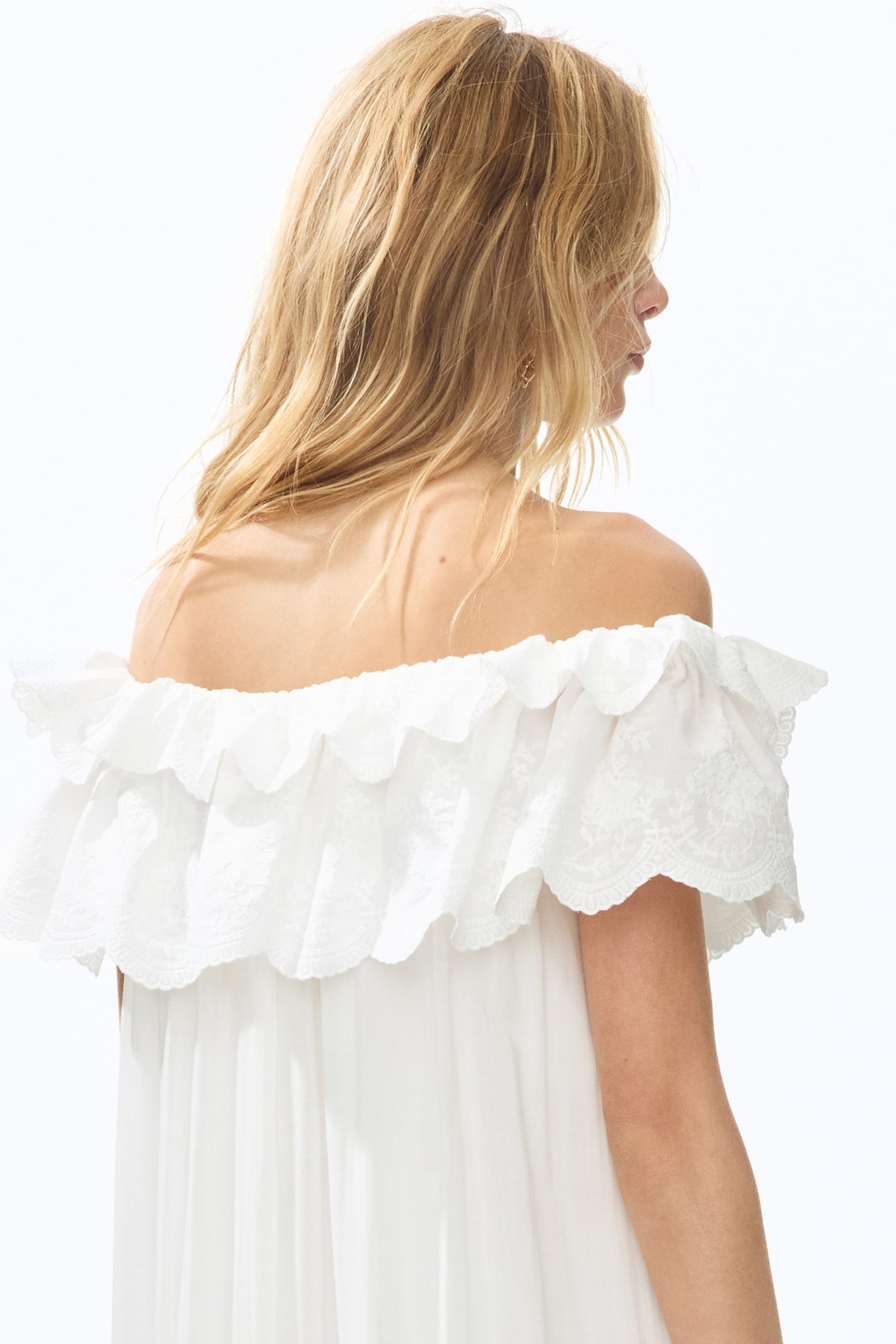 Ruffle-Trimmed Off-the-Shoulder Dress - image 2
