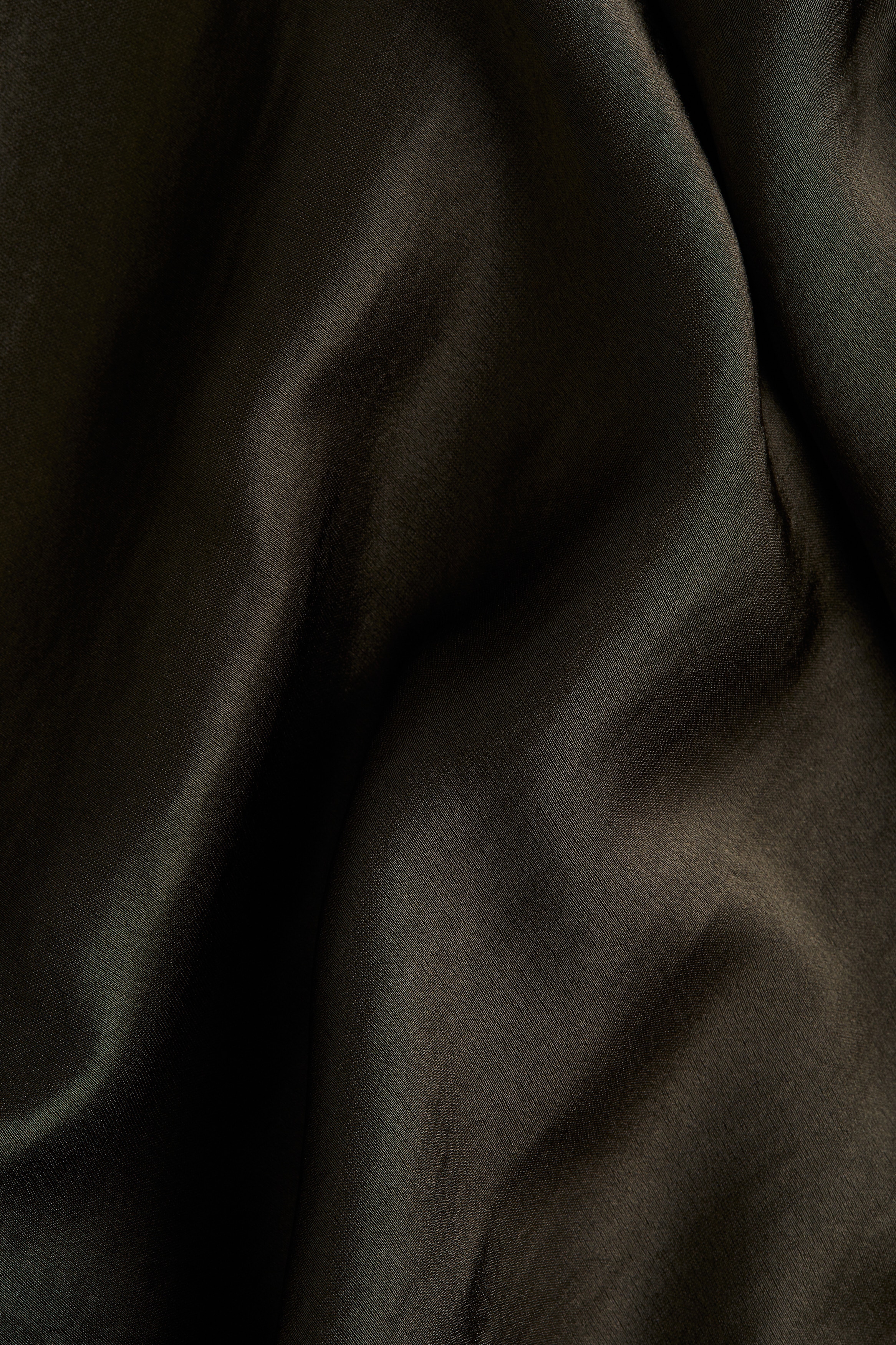Satin cape dress