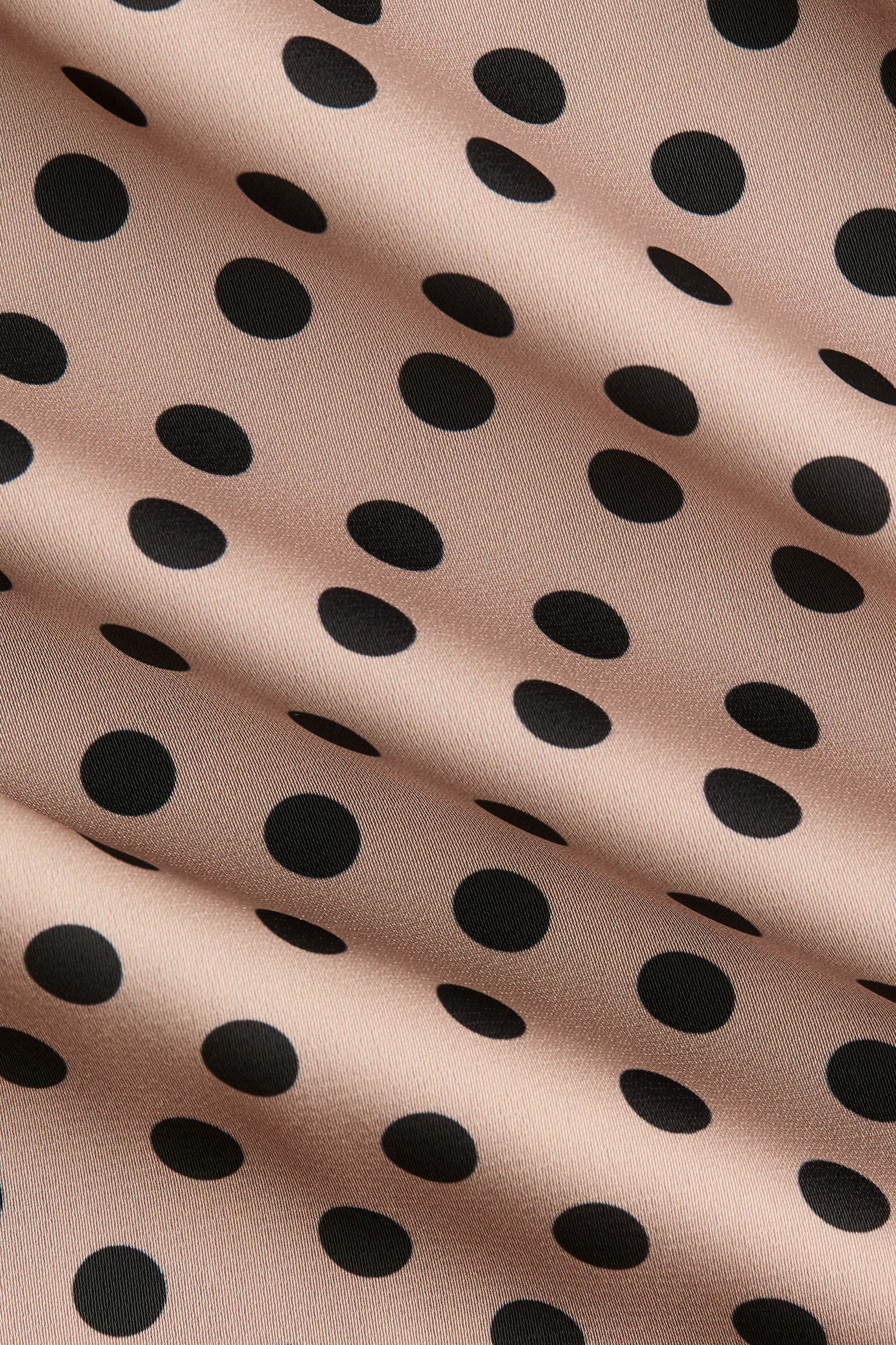 Сукня-комбінація з мереживною окантовкою - Бежевий/горошок - 5