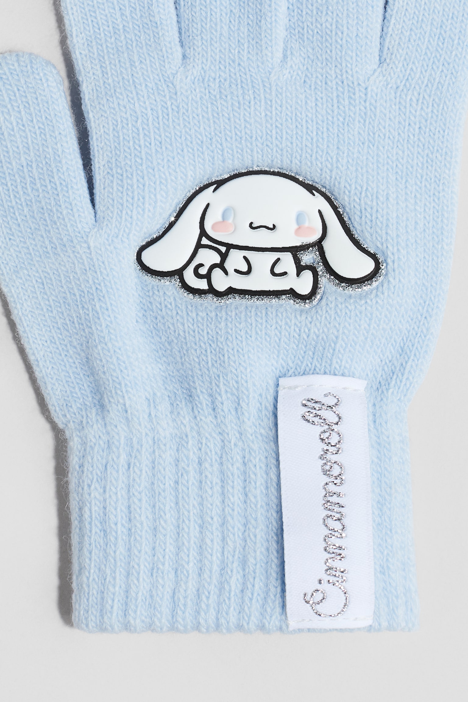 Детские перчатки H&M Appliquéd Gloves, цвет: Светлый синий — фото 2