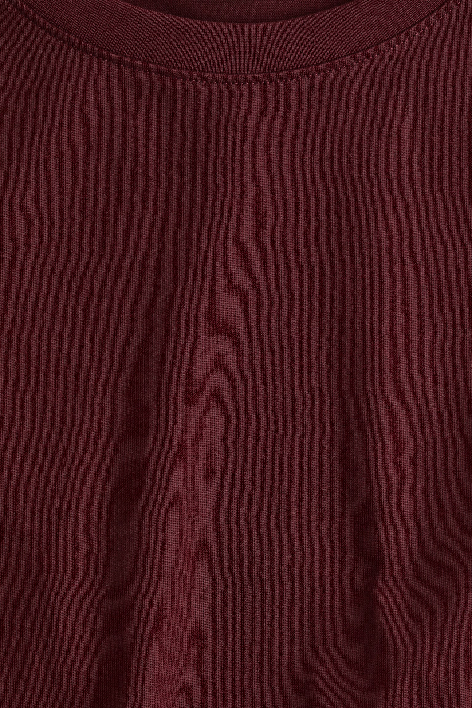 Женское платье H&M Defined-Waist T-Shirt, цвет: Бордовый — фото 2