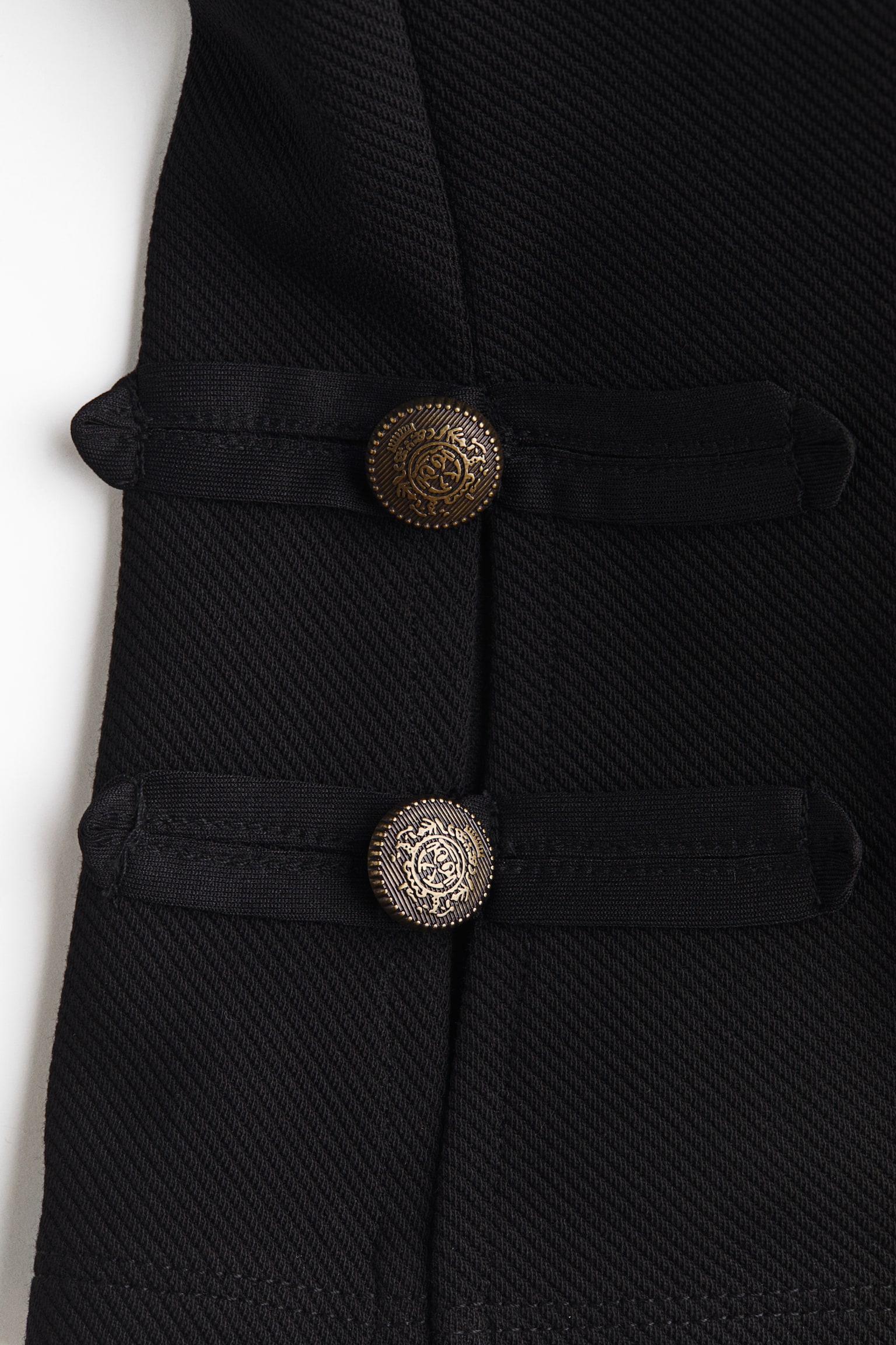 Женские брюки H&M Button-Detail Capri, цвет: Чёрный — фото 6
