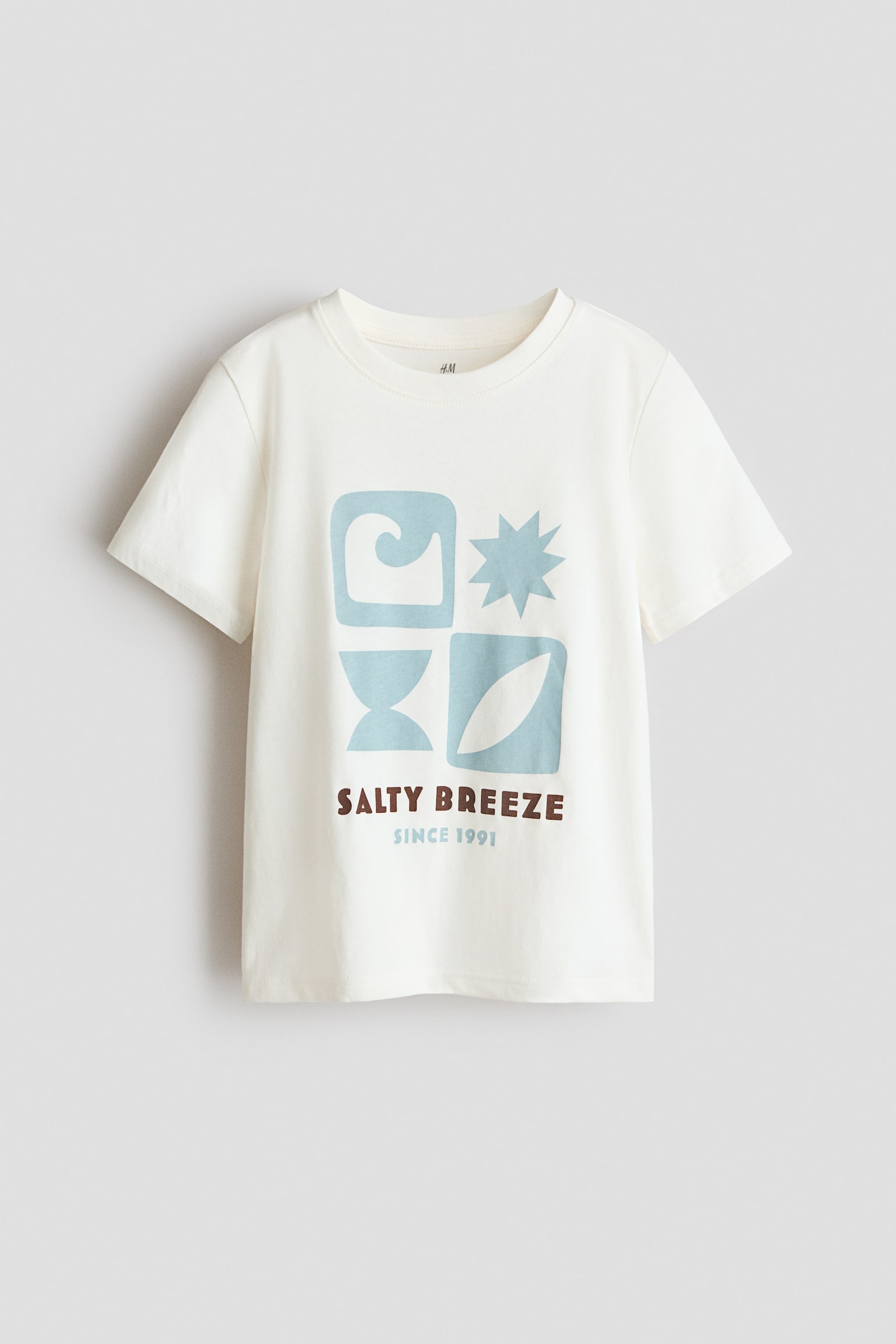 Camiseta estampada - Crema/Salty breeze/Marrón oscuro/Surfista/Crema/Sun fun/Verde claro/Fun days/Azul marino/Balón de fútbol/Gris oscuro/Pacific/Azul claro/Miami/Crema/Amalfi Coast/Azul/Shark Bay/Marrón/6/Marfil/Balones de baloncesto/Verde oscuro/NYC/Azul marino/Baseball Academy/Verde caqui/Ojos/Crema/Estampado/Azul claro/Coche/Blanco/Cangrejos - 1