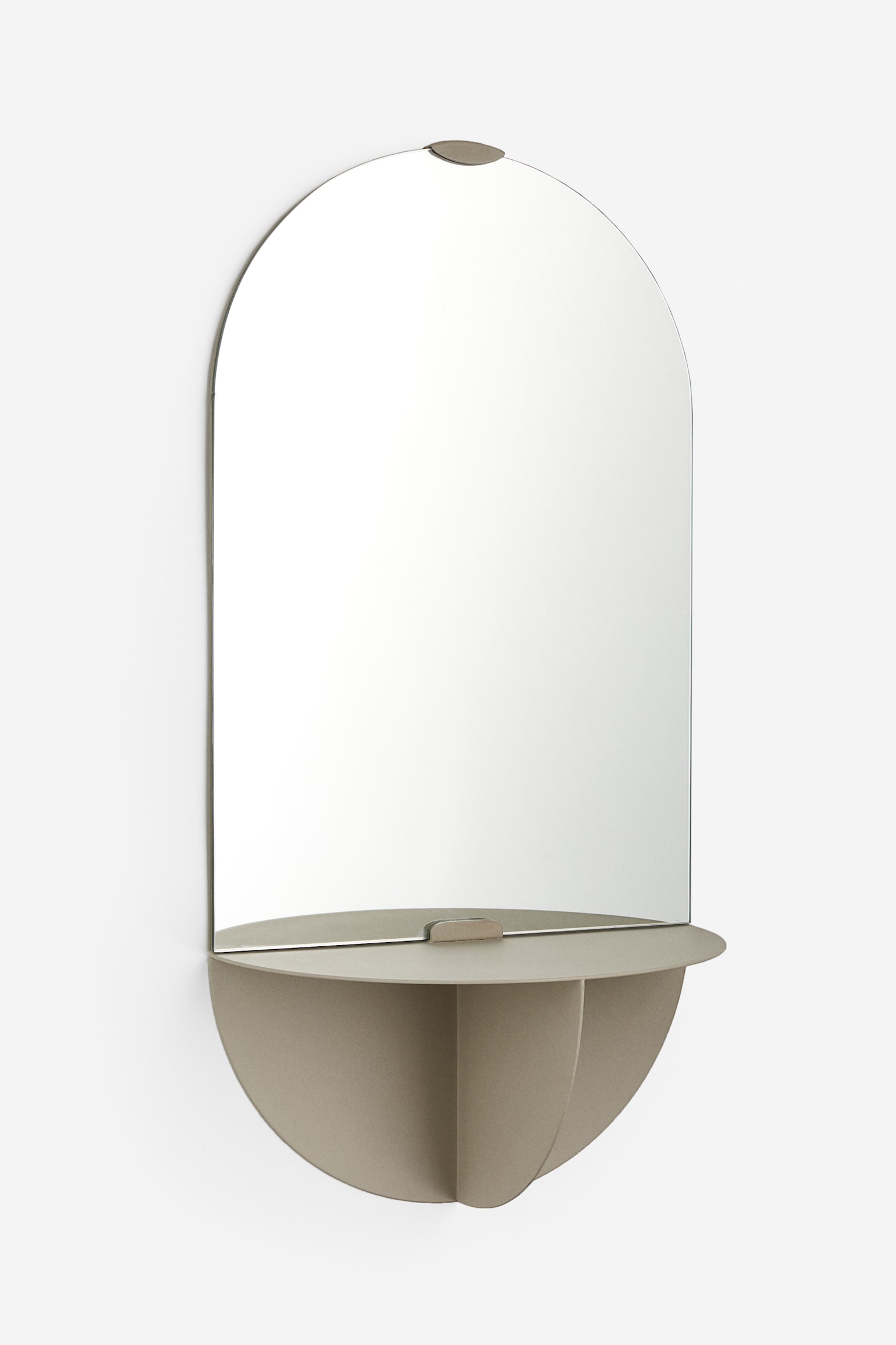 Shelf-detail mirror - Light beige/Black - 1