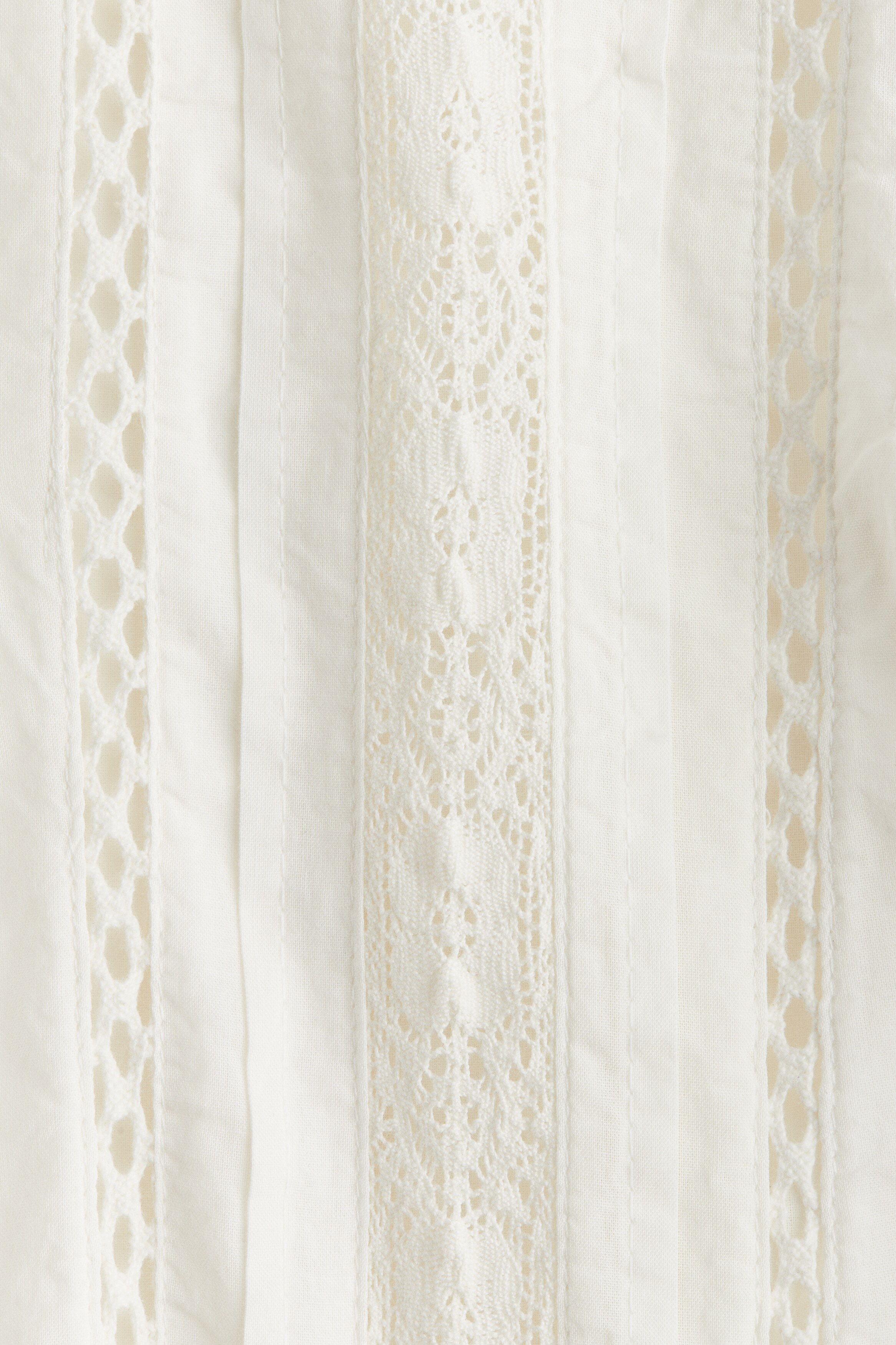 Pintucked cotton blouse