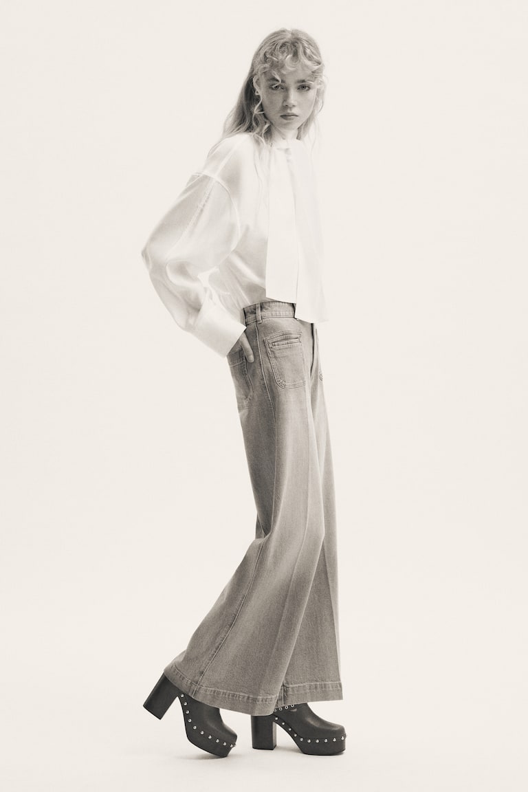 Wide High Jeans