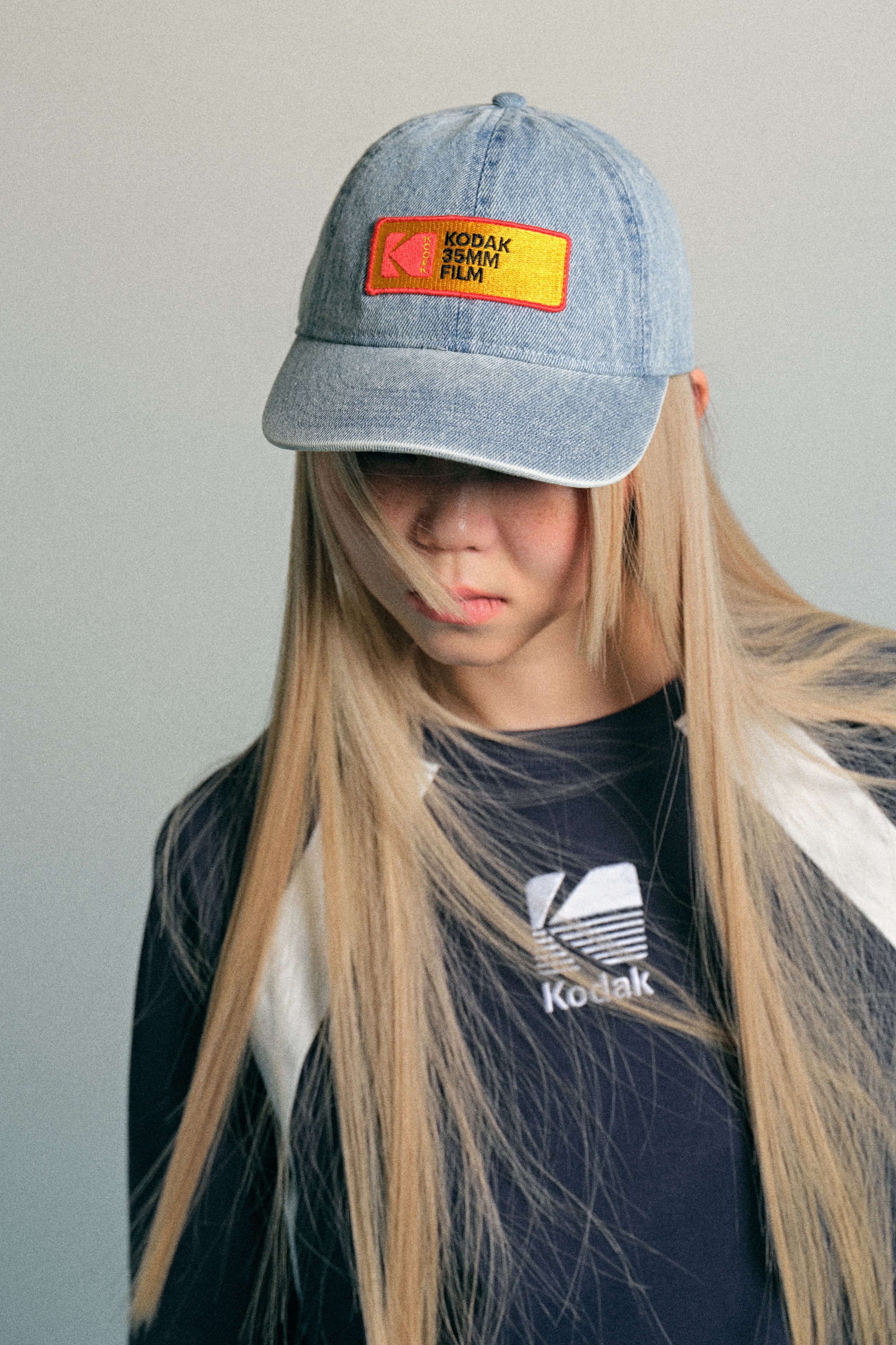 H & M - アップリケデザイン ツイルキャップ - ブルー H & M - アップリケデザイン ツイルキャップ - ブルー