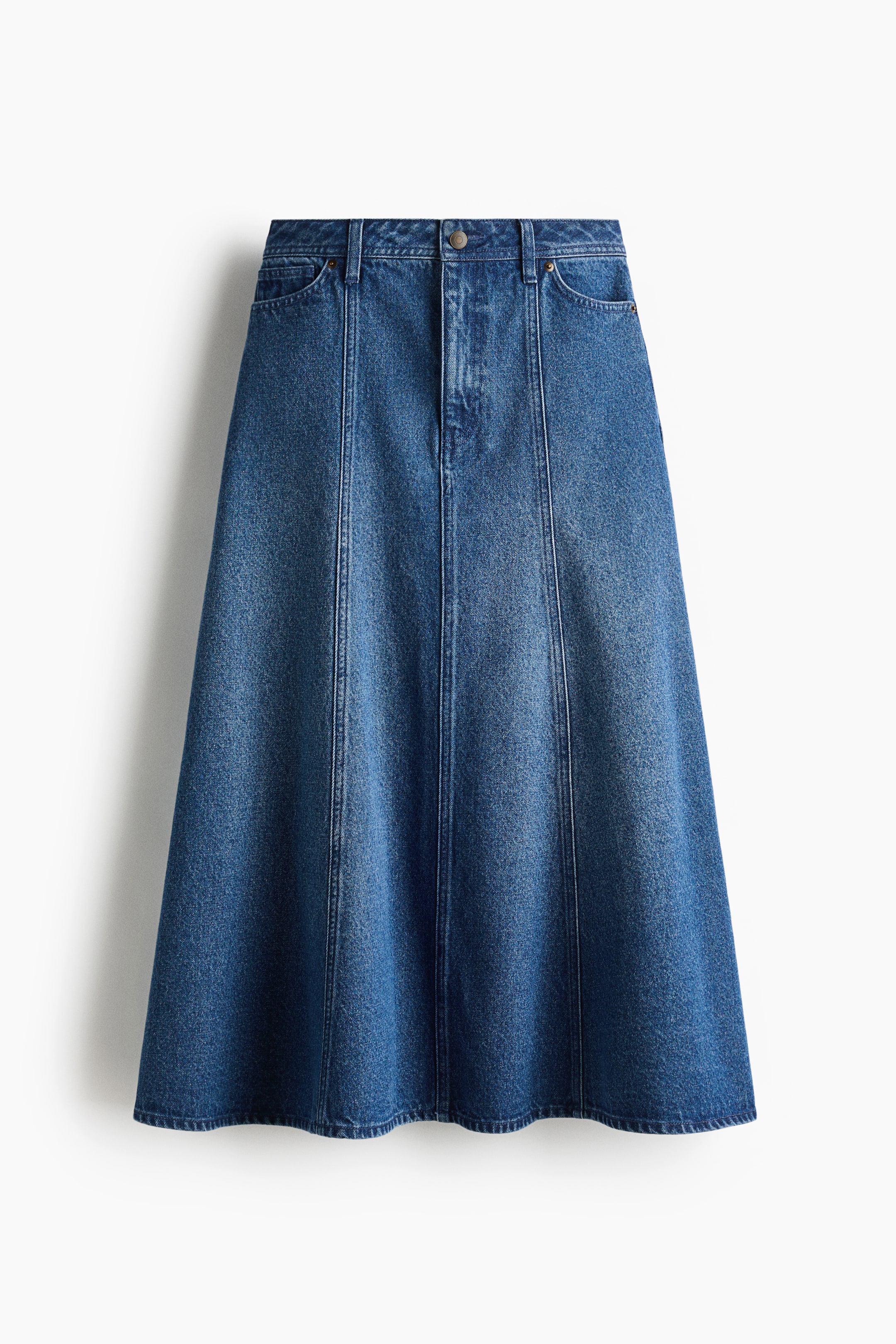 拡大画像を表示: ツイルフレアスカート - デニムブルー - レディース | H&M JP 4