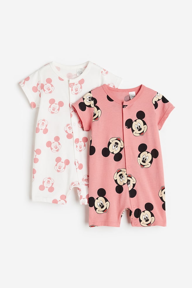 2-pack printed pyjamas - Pink/Mickey Mouse/Light green/Snoopy/Light purple/Peppa Pig/White/Winnie the Pooh/dc/dc - 1