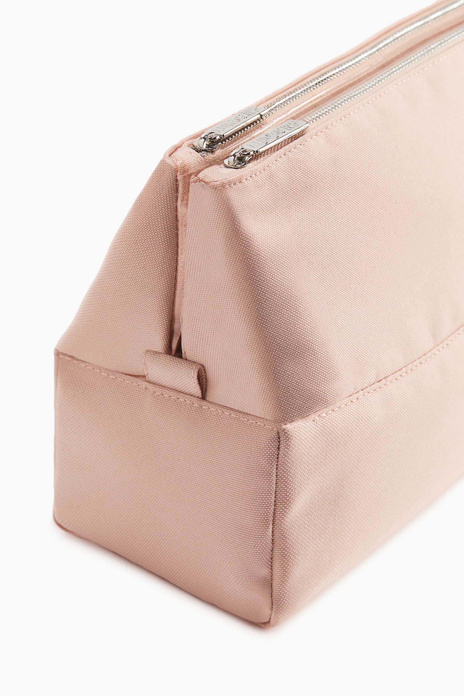 Canvas wash bag - Light beige/Pink/Black - 2