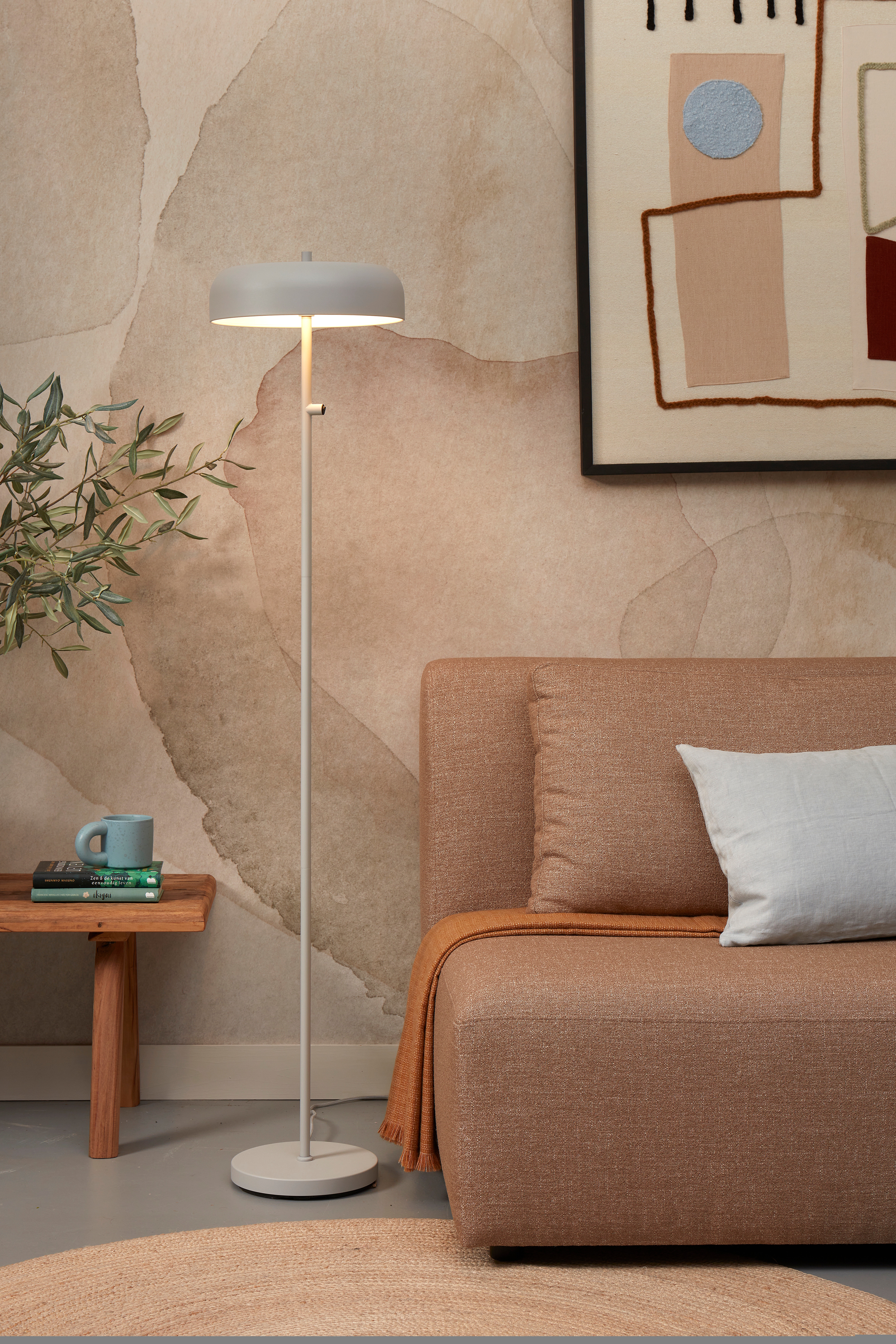 Porto Lampadaire - Gris Clair/Blanc