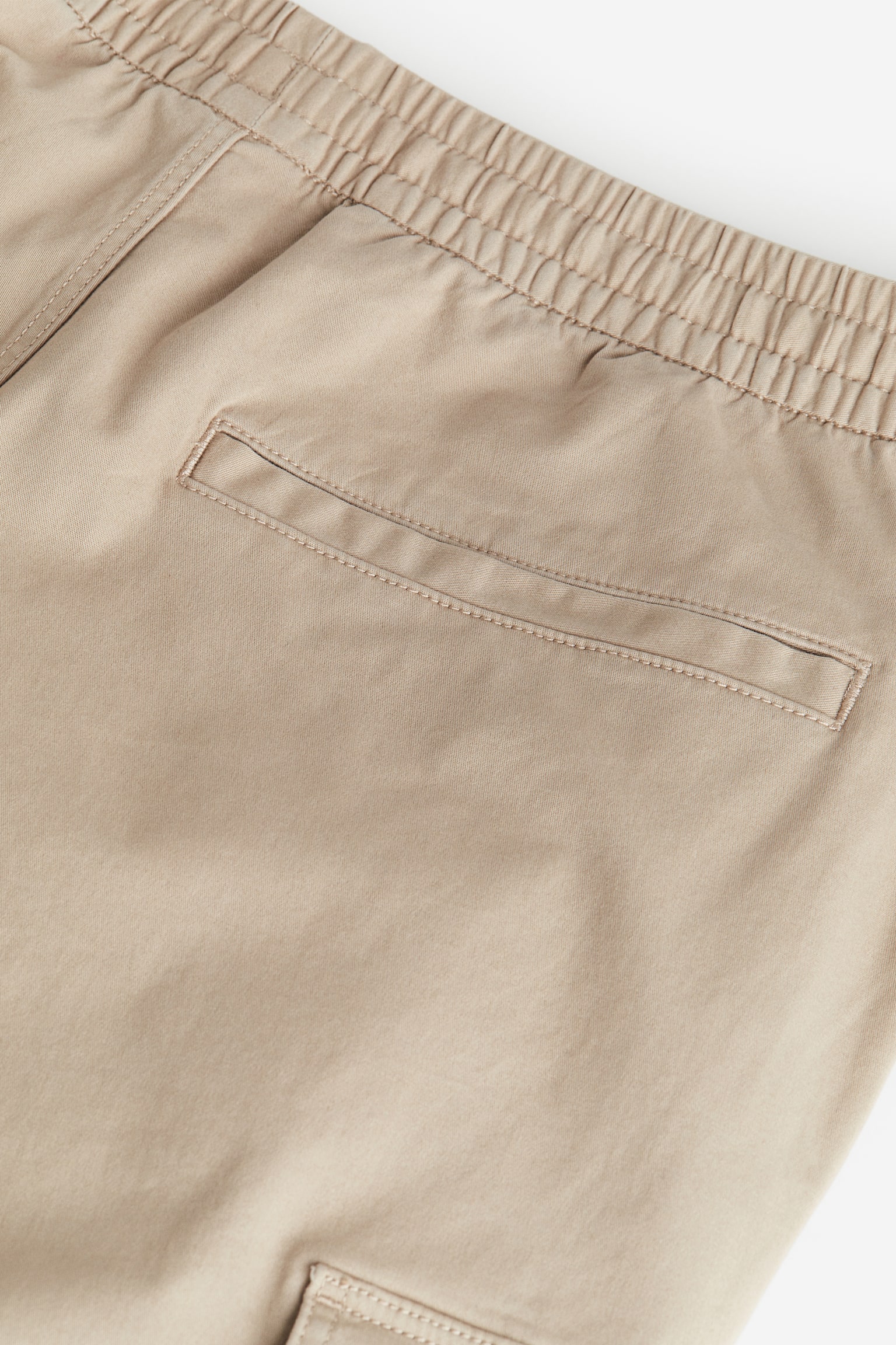 Relaxed Fit Cotton Cargo Joggers - Beige/Khaki green/Cream/Dark brown - 4