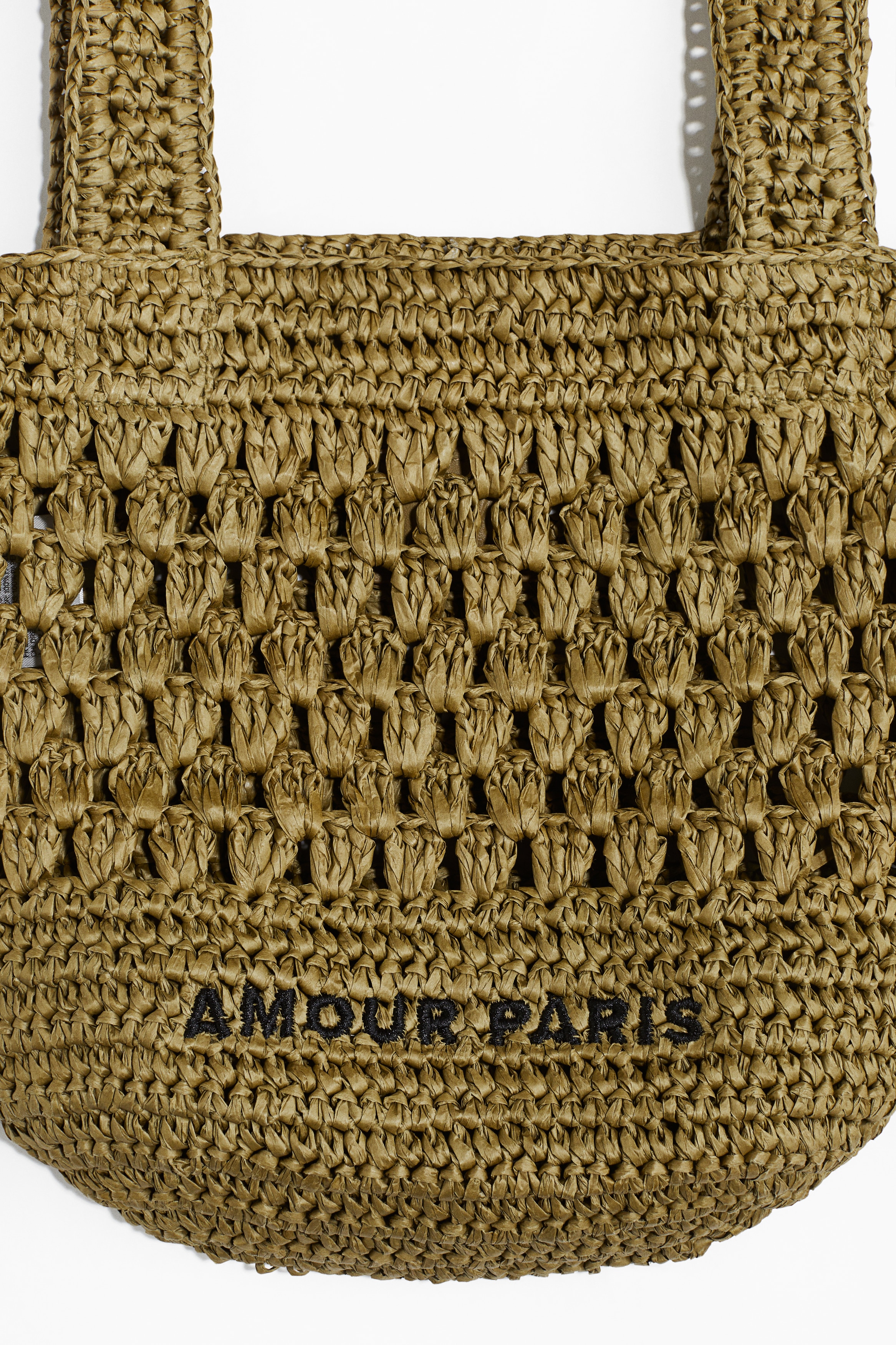 Straw tote bag
