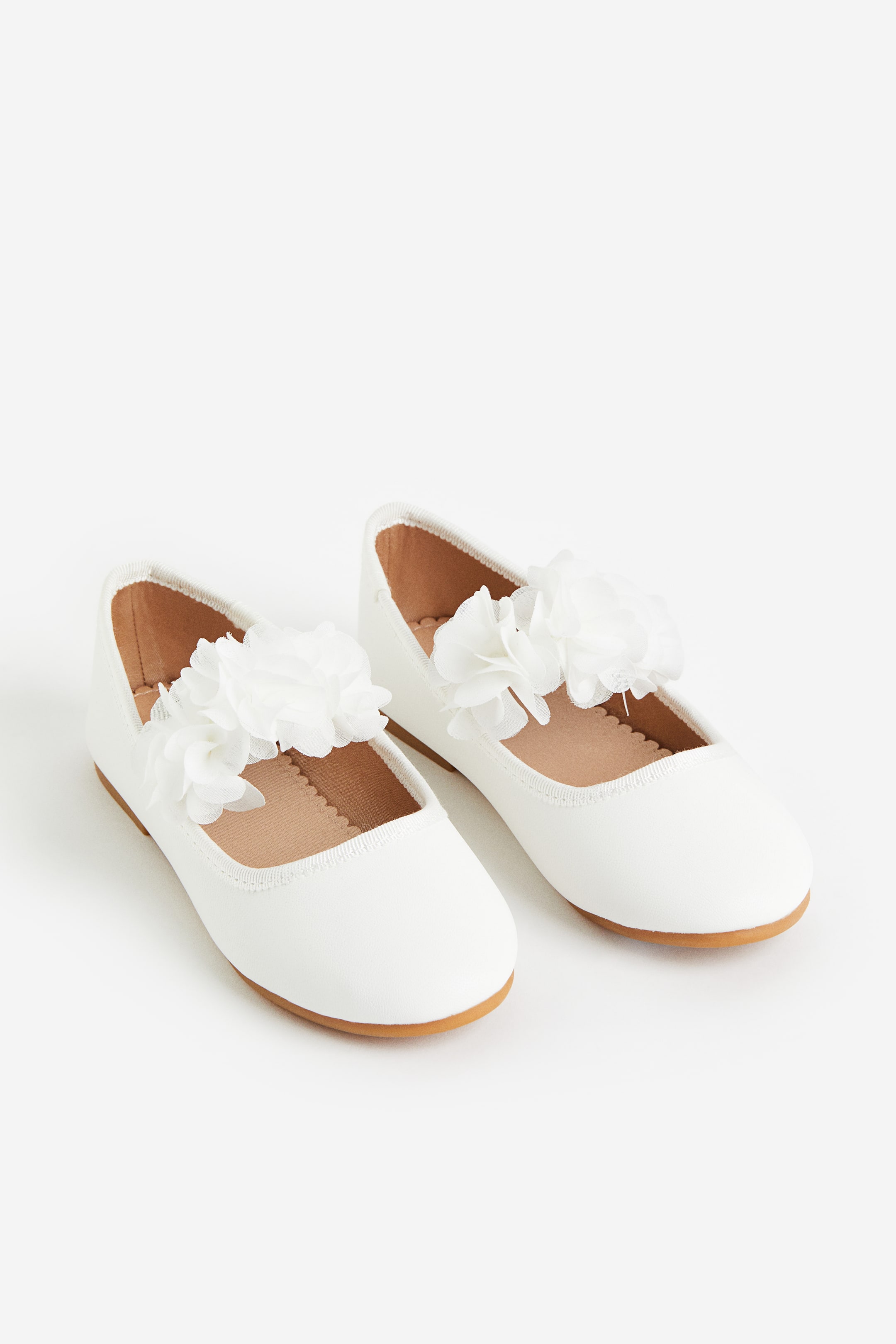 Ballet Flats - White/flowers - Kids | H&M CA