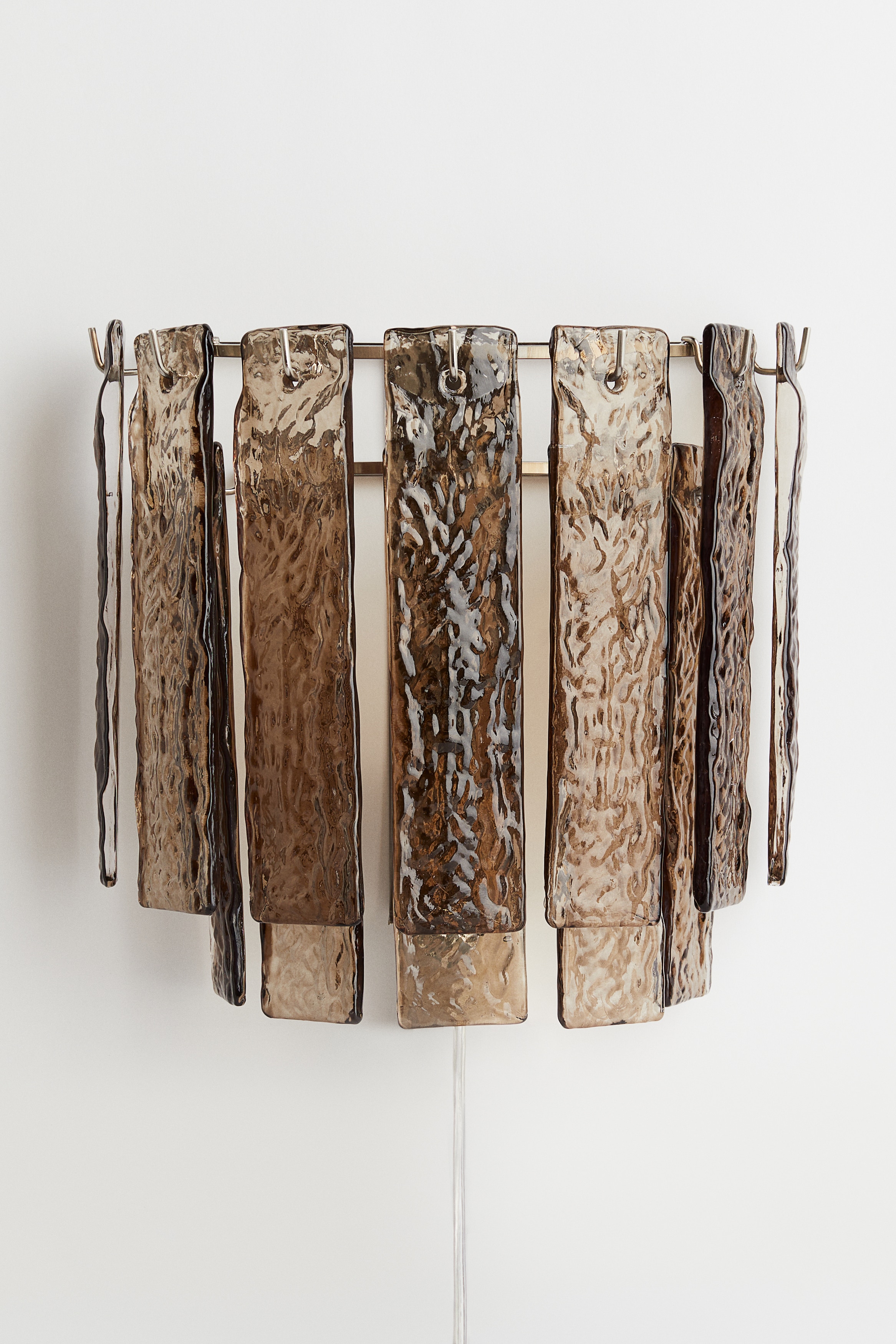 H&M Home  - Metal wall lamp with glass prisms - Brown