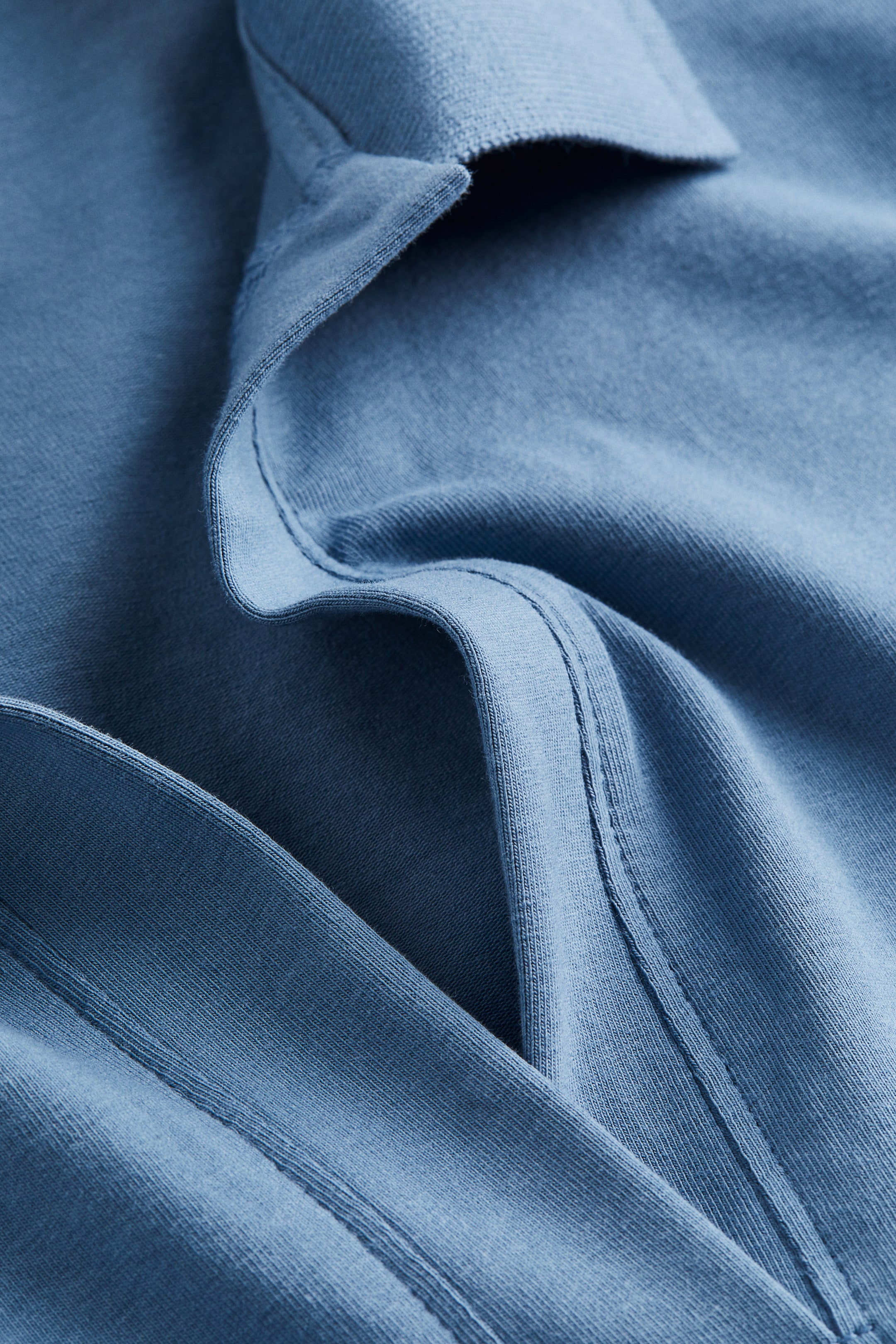 Xem ảnh lớn hơn: Áo lửng có cổ - Màu xanh dương - Ladies | H&M VN 2