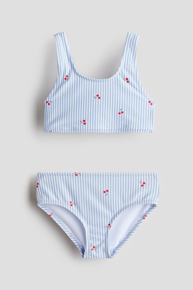 Printed Two-Piece Swimsuit - Light blue/cherries/Light turquoise/ice cream/Peach/suns - 1