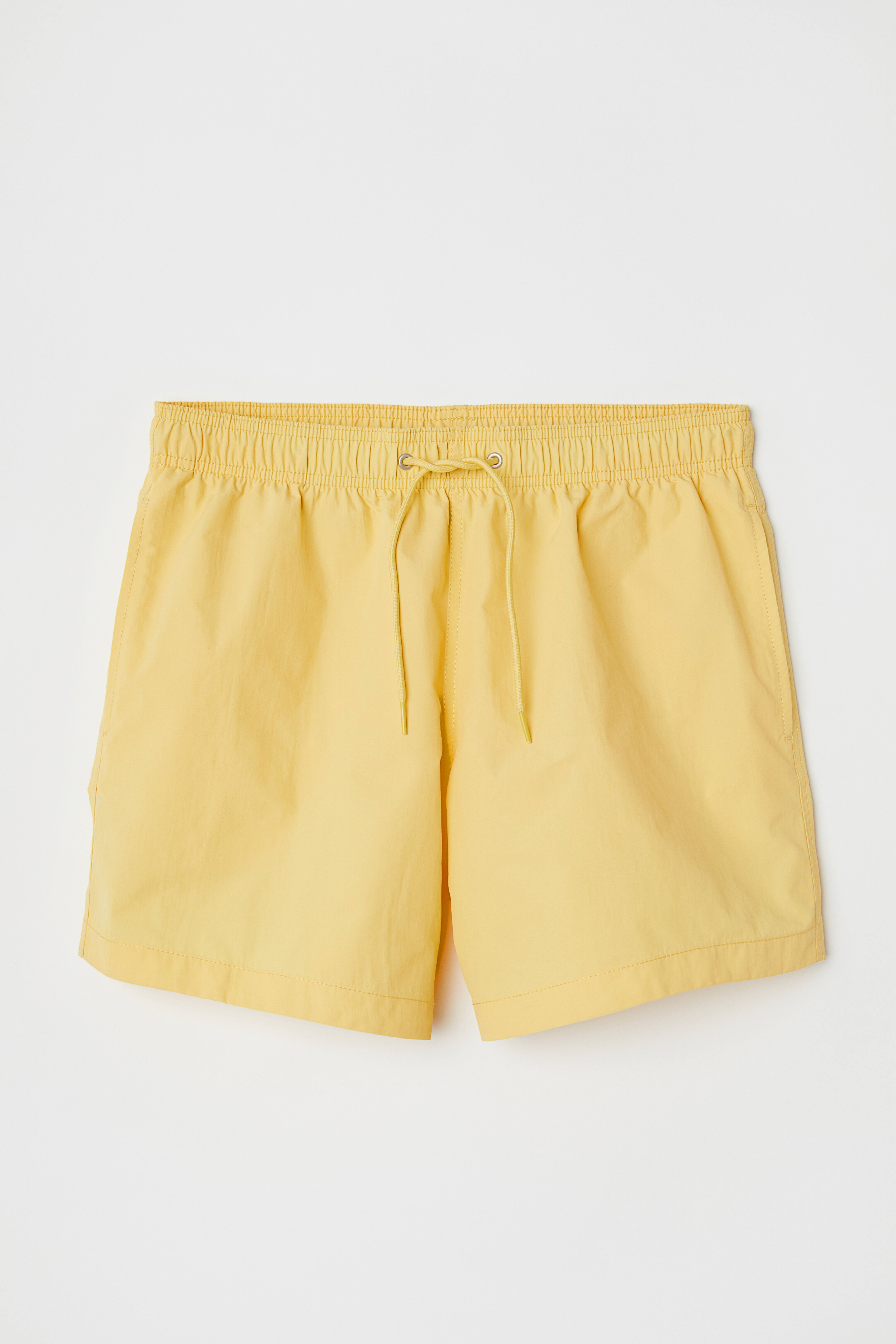 Short de fashion bain jaune homme