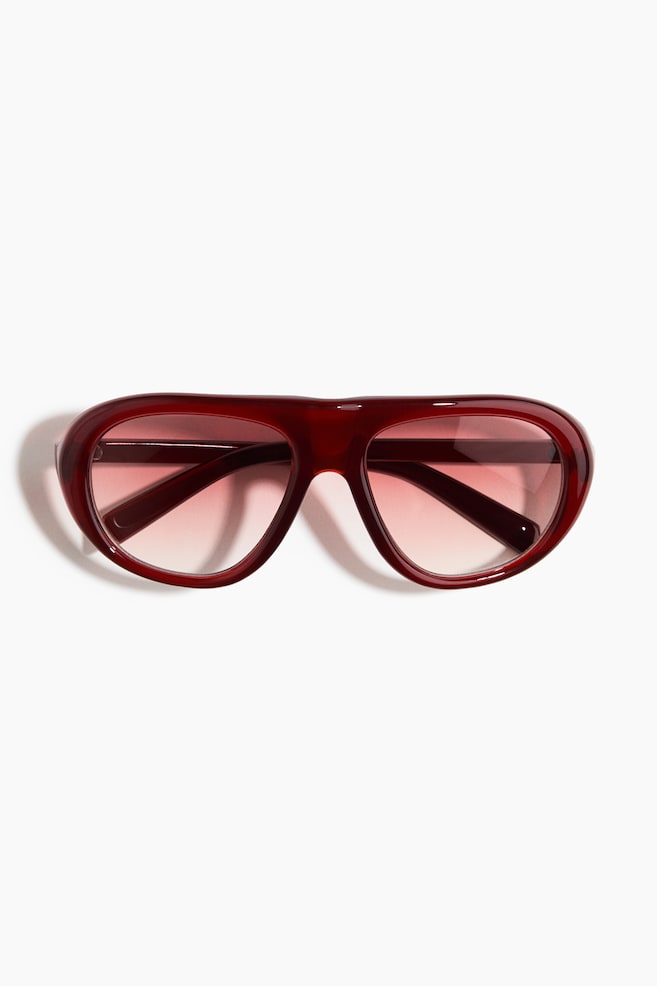 Visor Sunglasses - Dark red/Brown/Black - 1