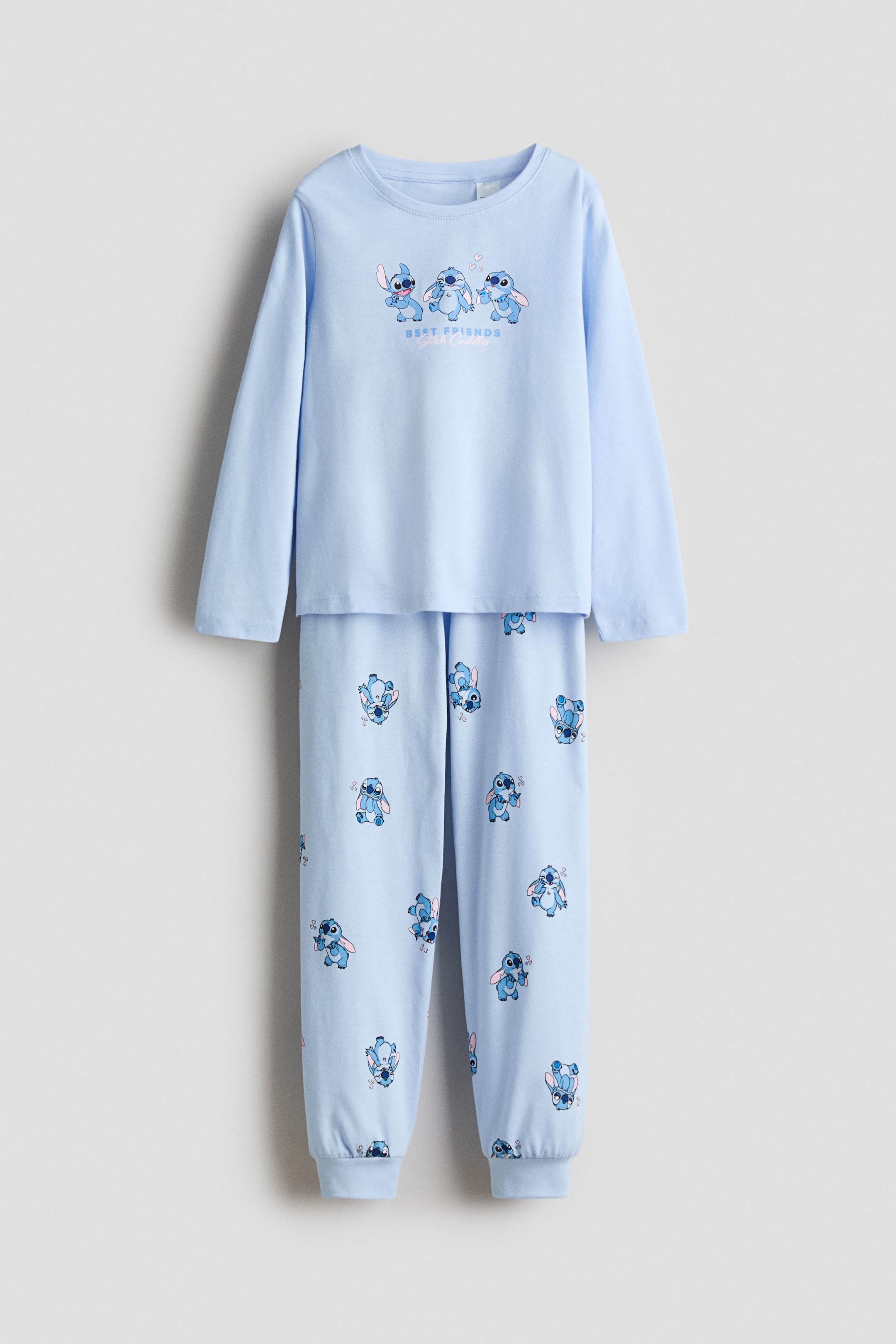 Ver imagem maior: Pijama em jersey - Azul claro/Lilo & Stitch - CRIANÇA | H&M PT 1