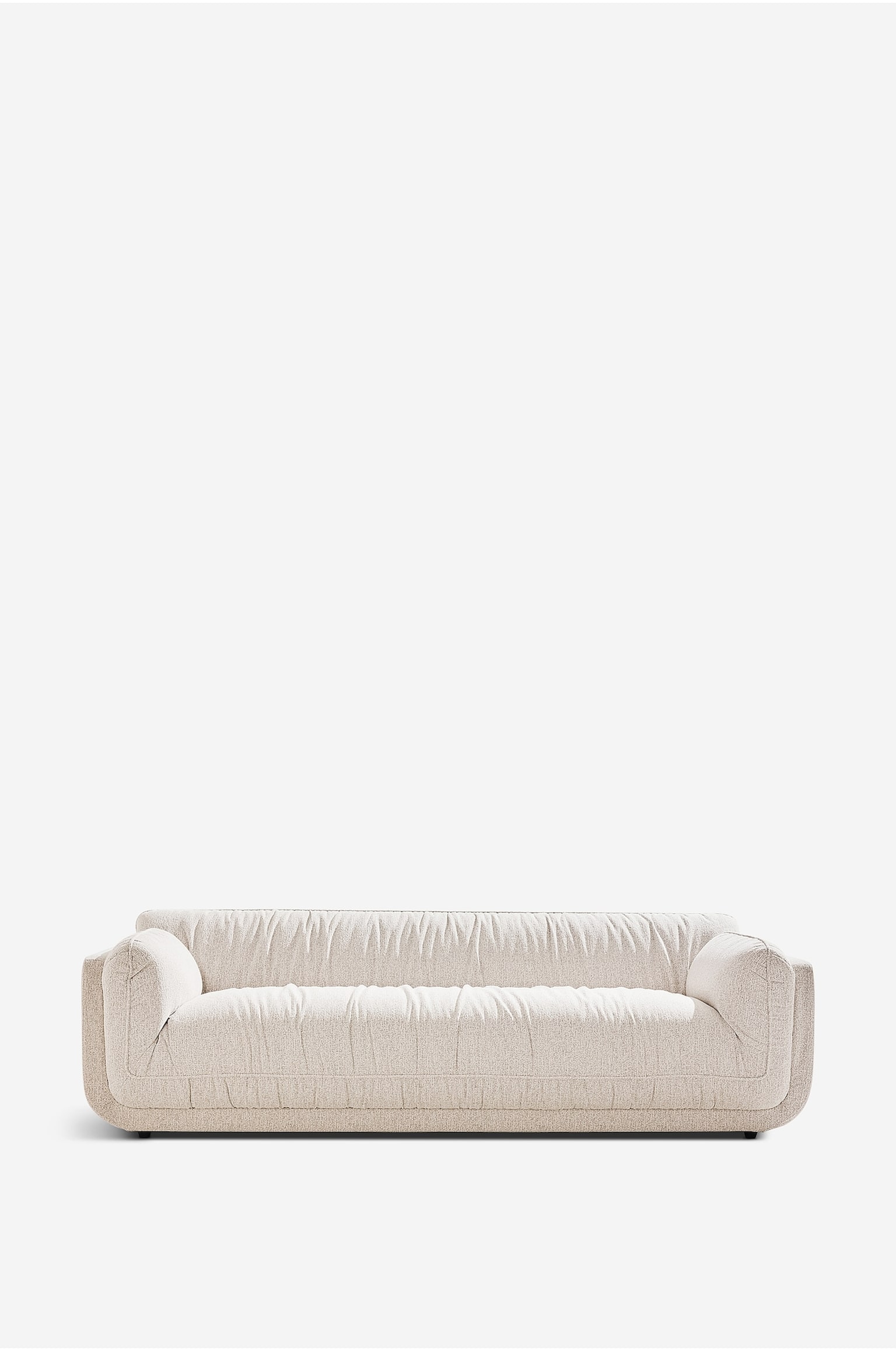 Otto 3-zitsbank - Lichtbeige/Zwart/wit