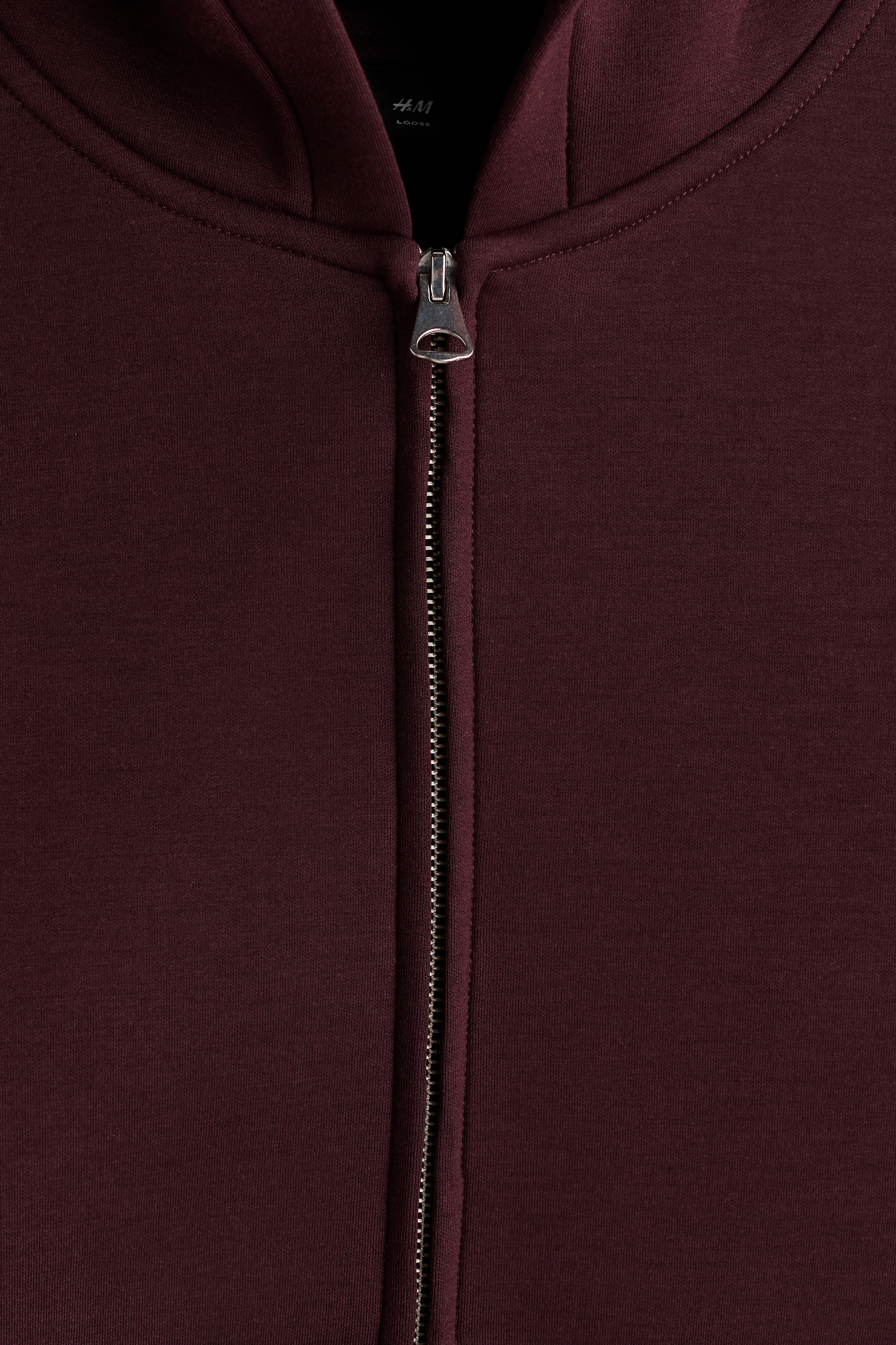 Loose Fit Scuba Zip-through hoodie
