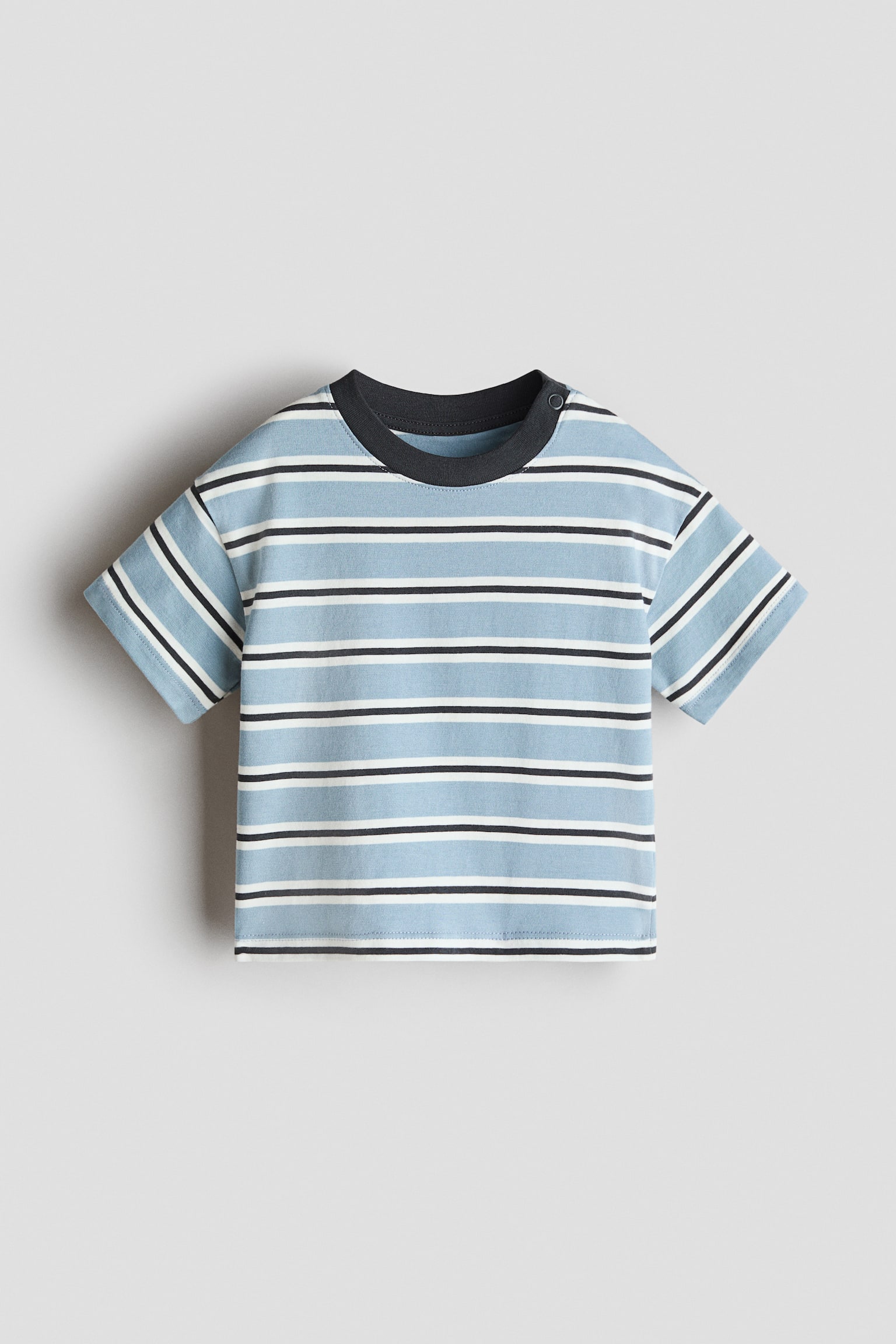 Printed cotton T-shirt - Light blue/Grey striped/Cream/Vehicles/Light khaki green/Dinosaurs/White/Car/Dark brown/SoHo/Dark red/New York/Light blue/Miami/Dark grey/Pacific/Light blue/Cars/White/Time To Explore/White/Dinosaurs/Navy blue/Harbour/Light grey/Vehicles/Brown/The Surf Club - 1